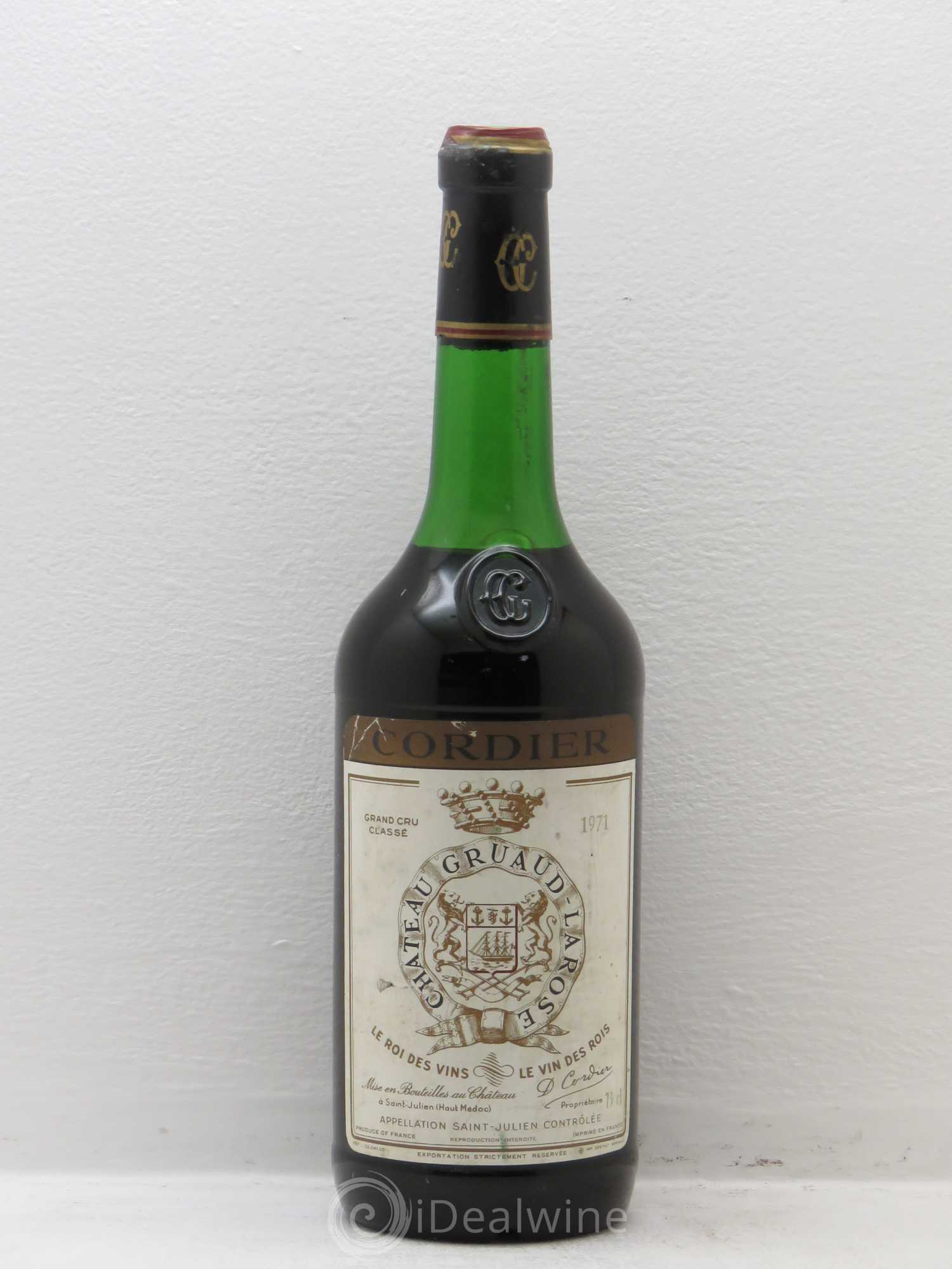 Château Gruaud Larose 2ème Grand Cru Classé 1971 - Lot de 1 bouteille - 0