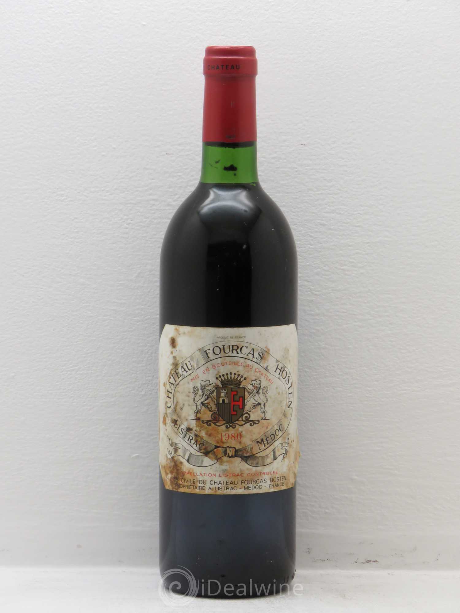 Château Fourcas Hosten Cru Bourgeois 1980 - Lot de 1 bouteille - 0