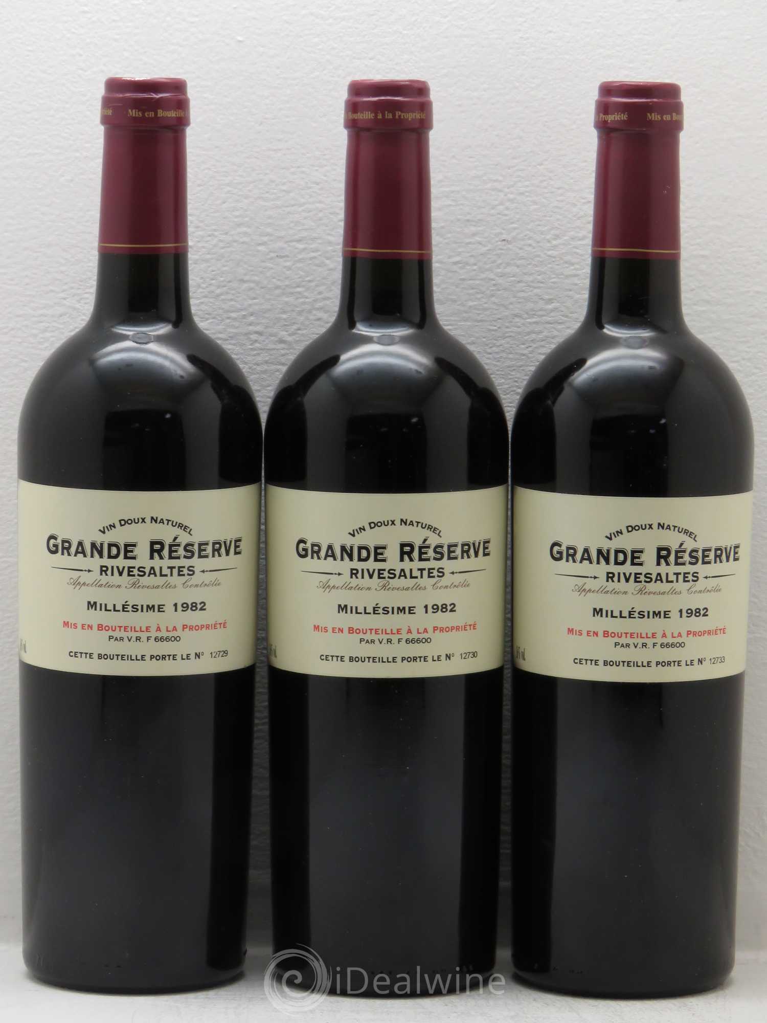 Rivesaltes 1982 - Posten von 3 Flaschen - 0