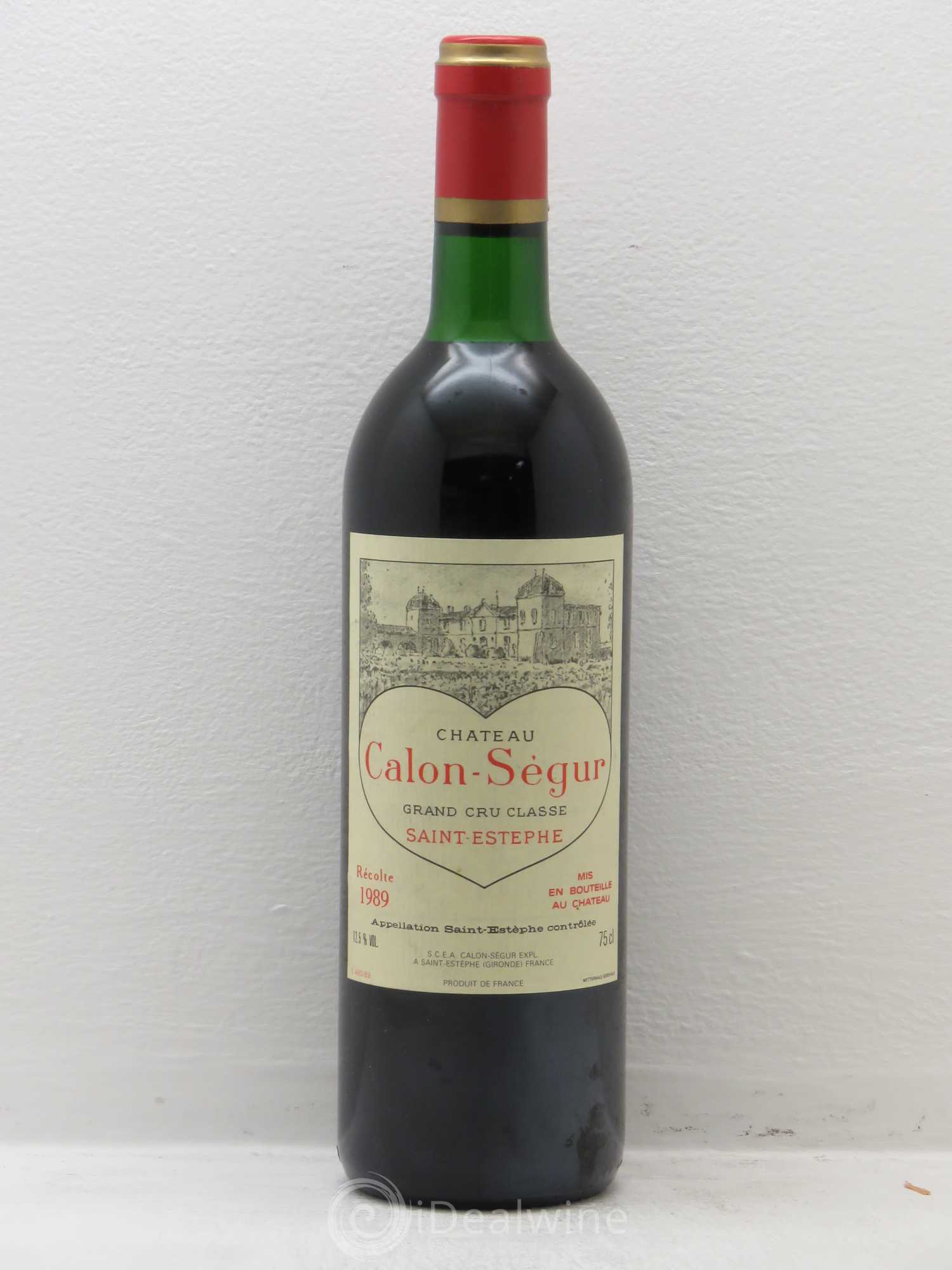 Château Calon Ségur 3ème Grand Cru Classé 1989 - Lot de 1 bouteille - 0