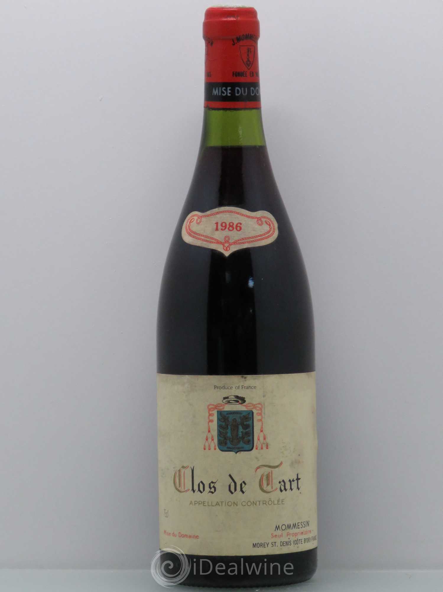 Clos de Tart Grand Cru Clos de Tart 1986 - Lot de 1 bouteille - 0