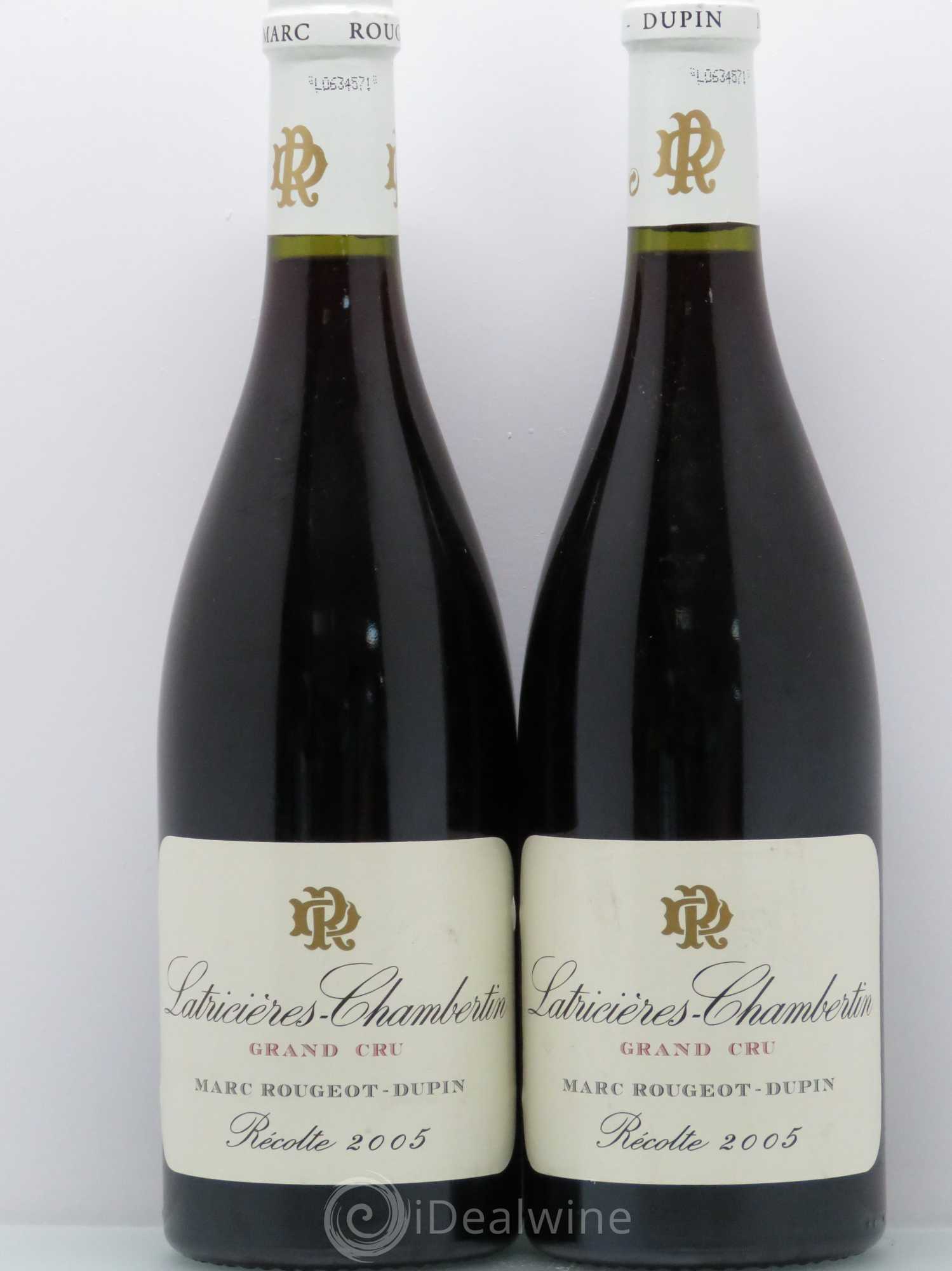 Latricières-Chambertin Grand Cru Marc Rougeot Dupin 2005 - Lot de 2 bouteilles - 0
