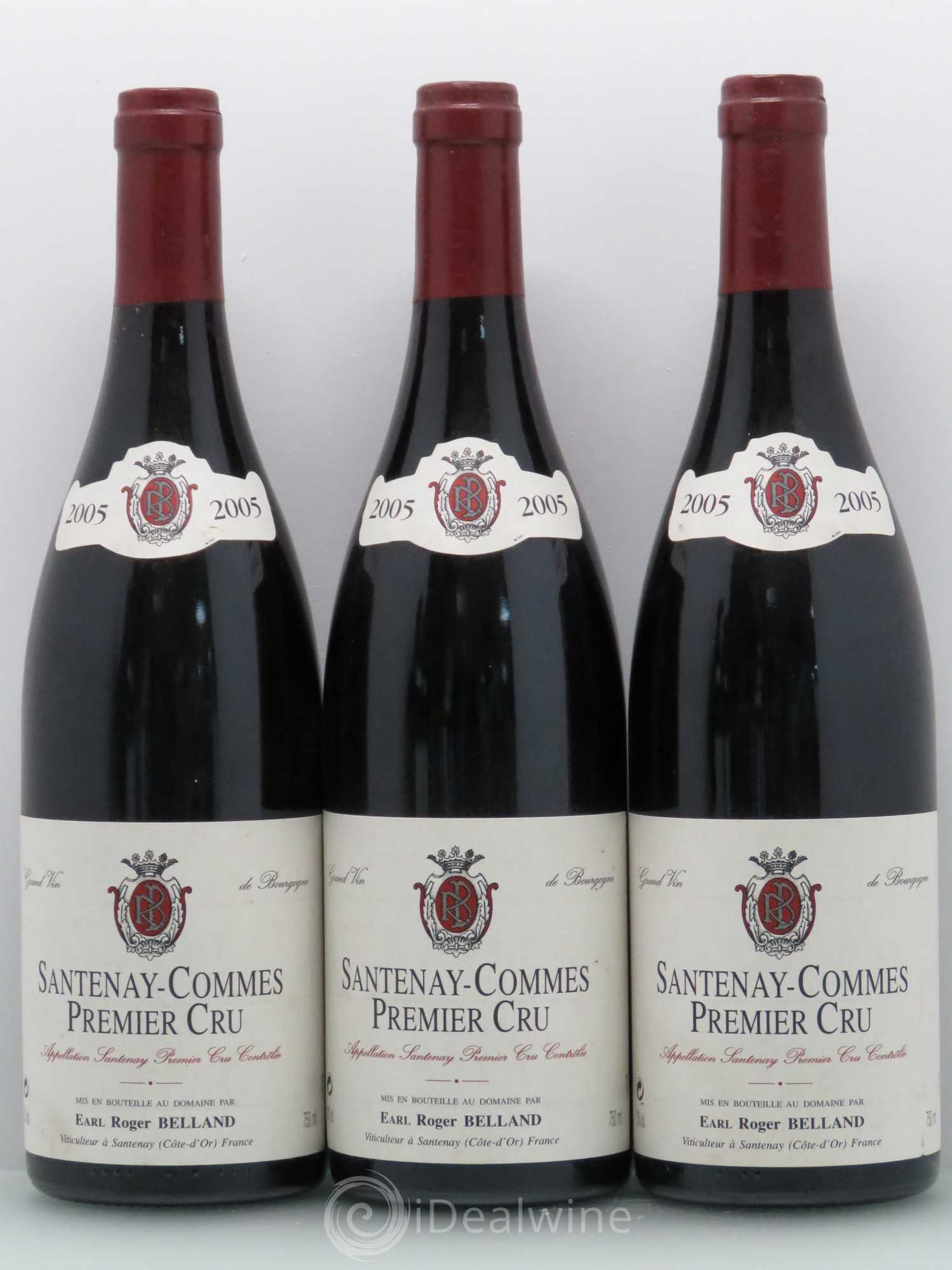 Santenay 1er Cru La Comme Roger Beland 2005 - Posten von 5 Flaschen - 1