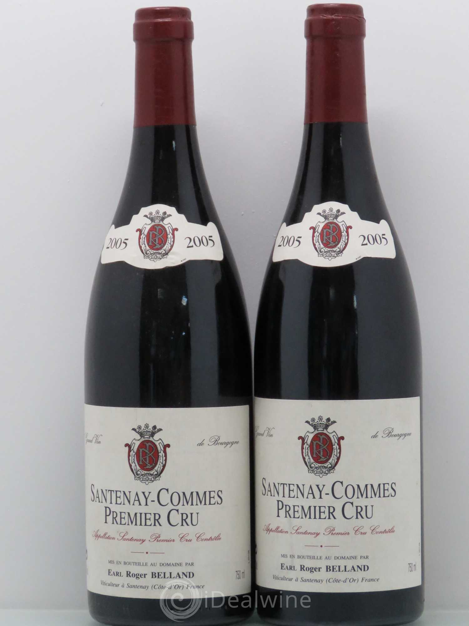 Santenay 1er Cru La Comme Roger Beland 2005 - Posten von 5 Flaschen - 2