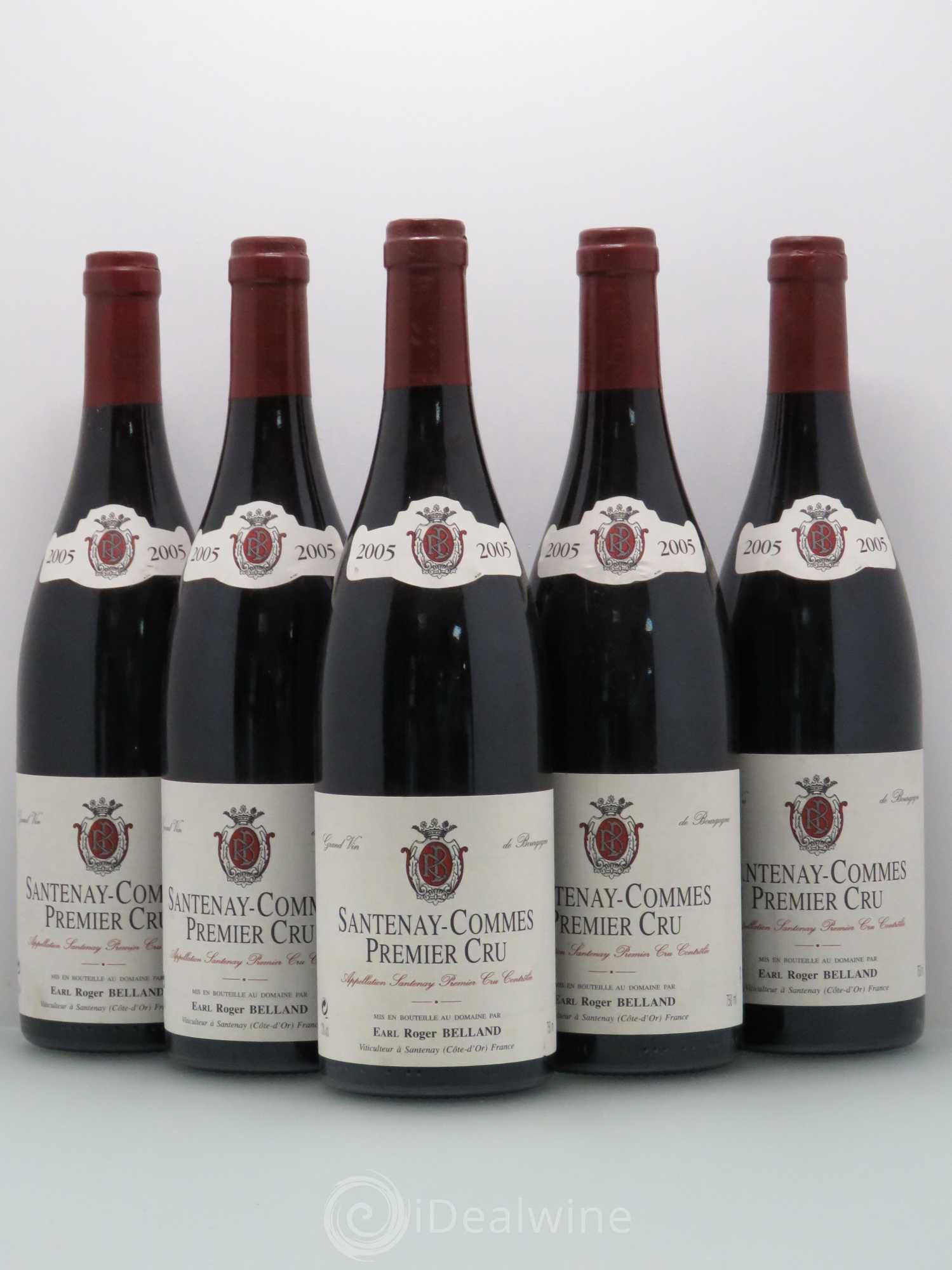 Santenay 1er Cru La Comme Roger Beland 2005 - Posten von 5 Flaschen - 0