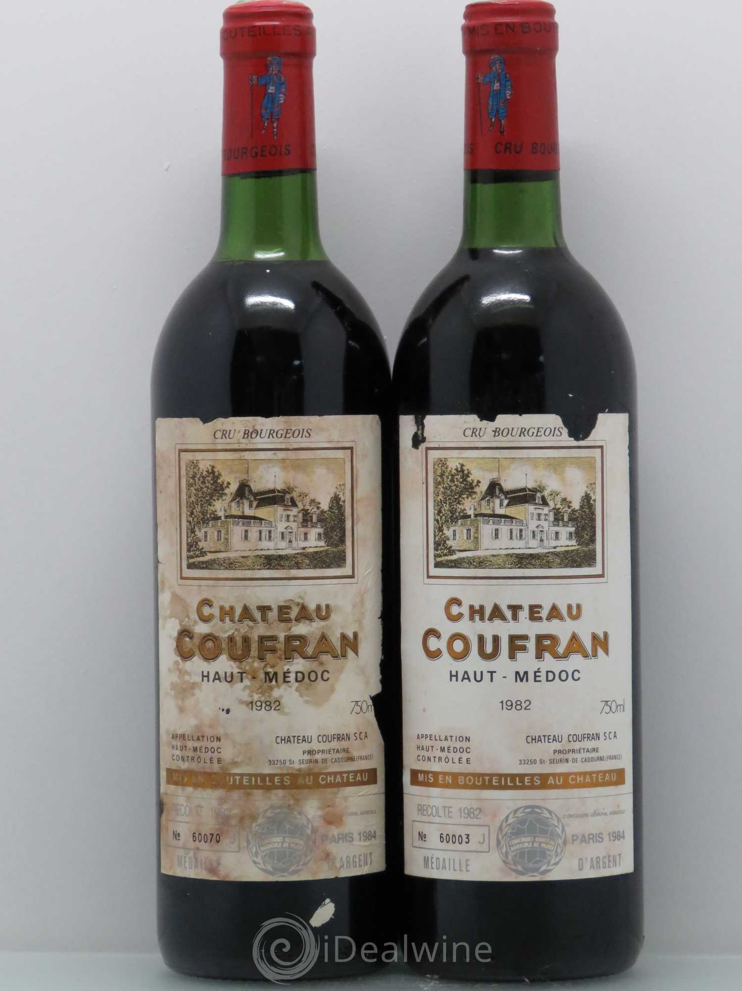 Château Coufran Cru Bourgeois (sans prix de réserve) 1982 - Lot de 2 bouteilles - 0