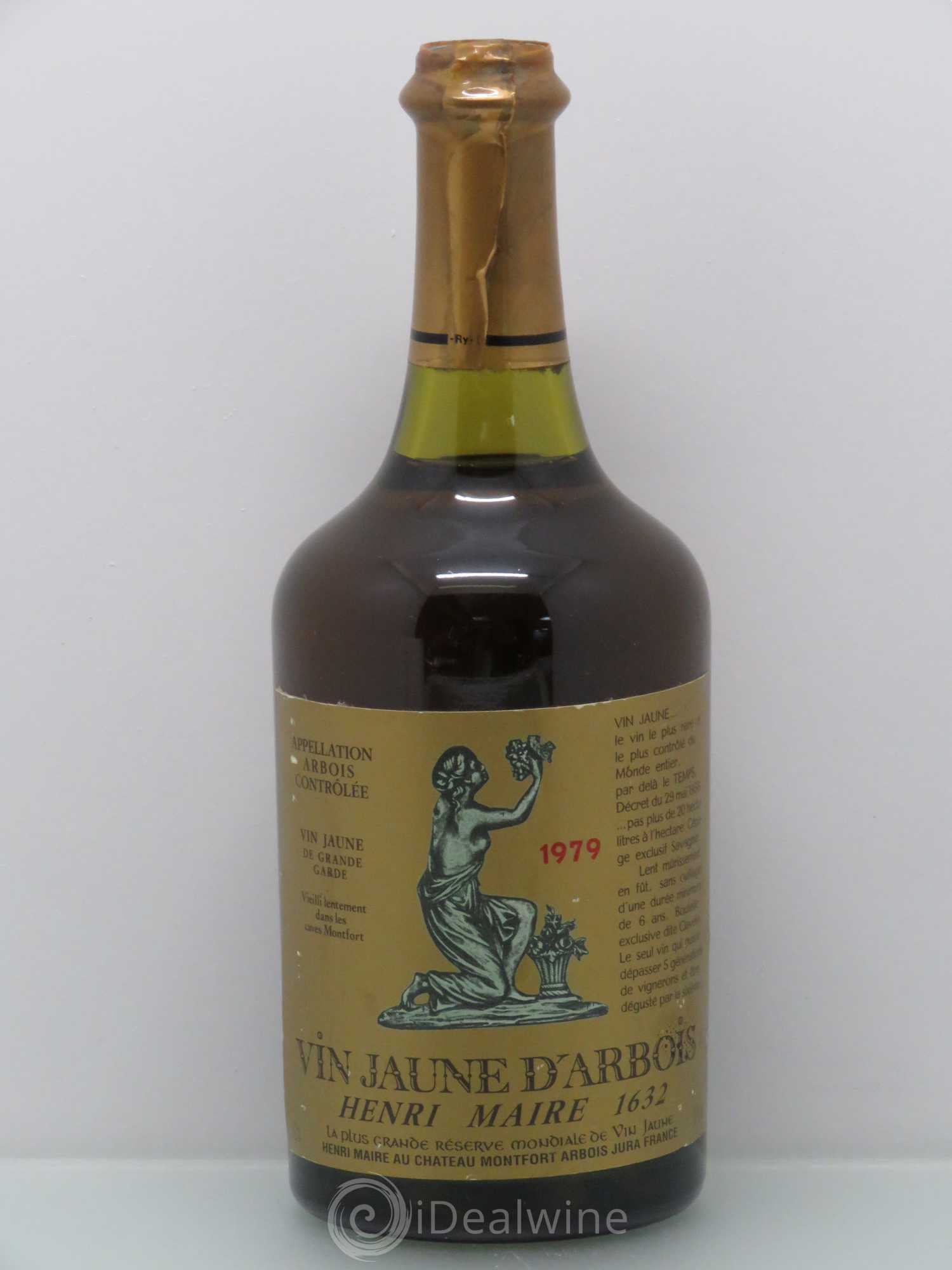 Arbois Vin Jaune Henri Maire 1979 - Lot de 1 bouteille - 0