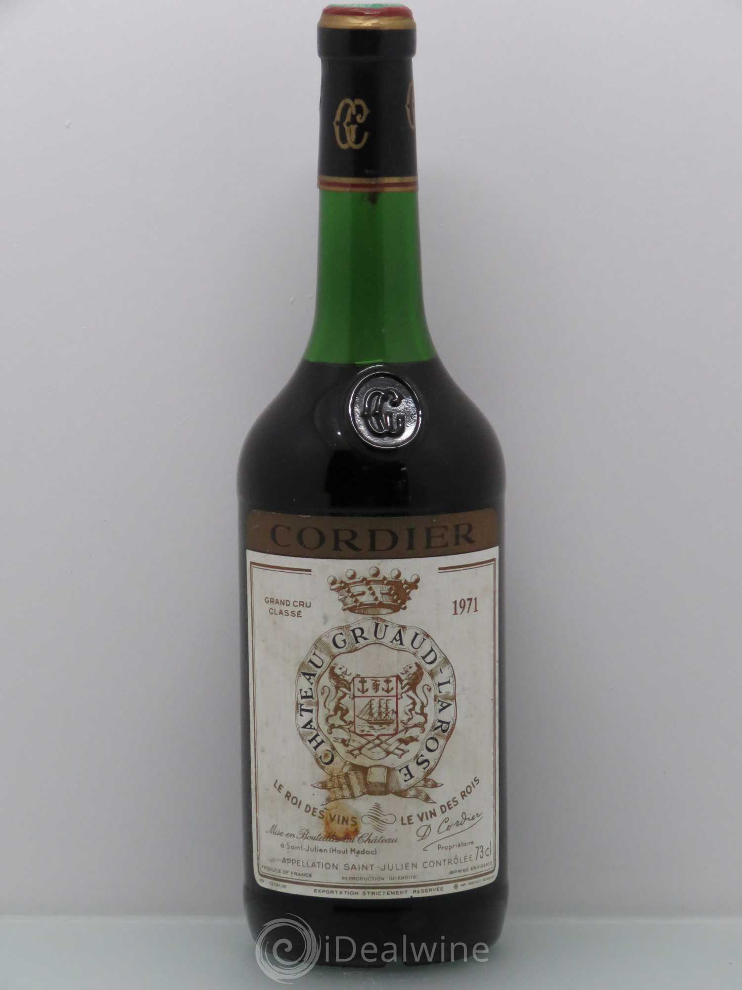 Château Gruaud Larose 2ème Grand Cru Classé 1971 - Lot de 1 bouteille - 0