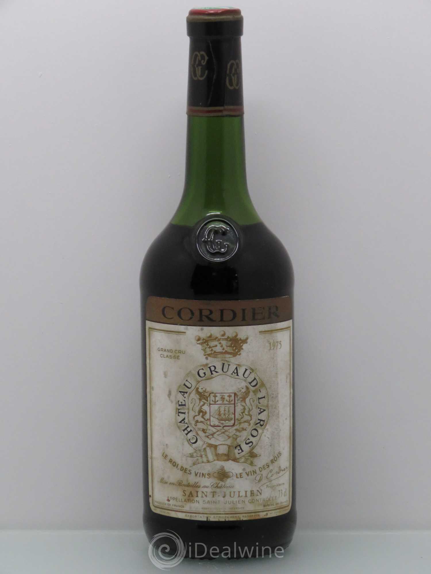 Château Gruaud Larose 2ème Grand Cru Classé 1975 - Lot de 1 bouteille - 0