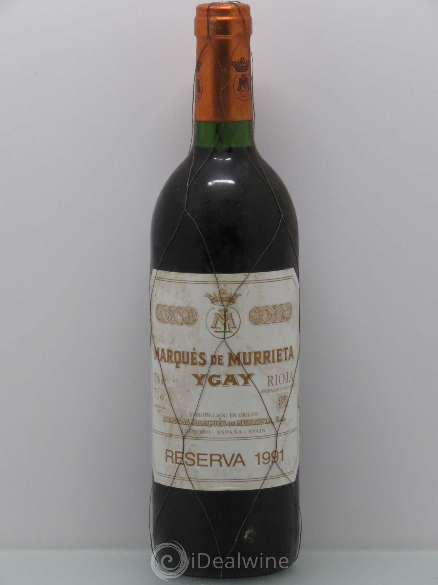 Rioja DOCA Reserva Marqués de Murrieta (sans prix de réserve) 1991 - Lot de 1 bouteille - 0