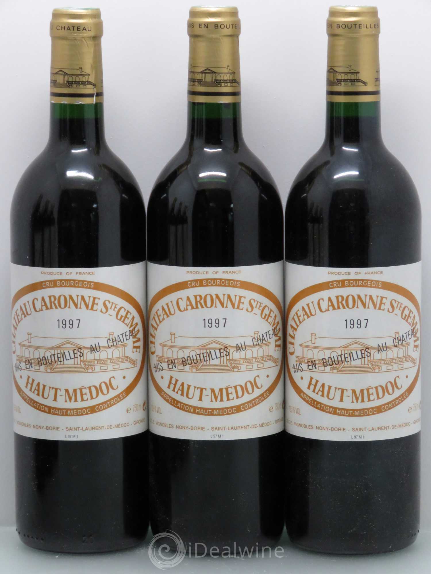 Château Caronne Sainte-Gemme Cru Bourgeois 1997 - Lot de 6 bouteilles - 1
