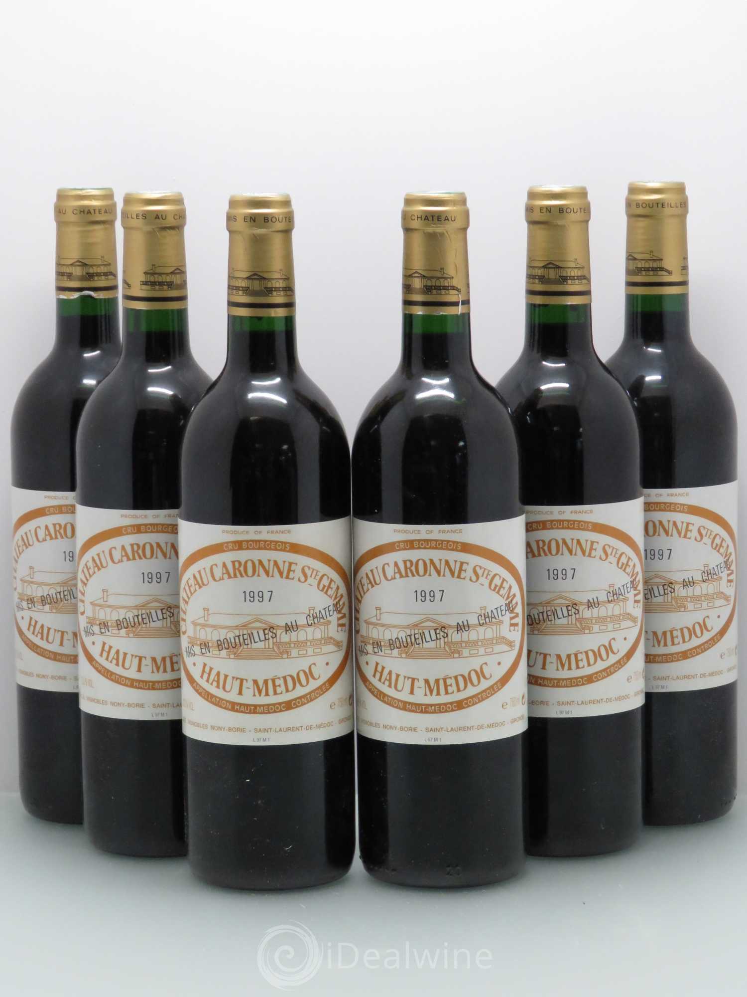 Château Caronne Sainte-Gemme Cru Bourgeois 1997 - Lot de 6 bouteilles - 0