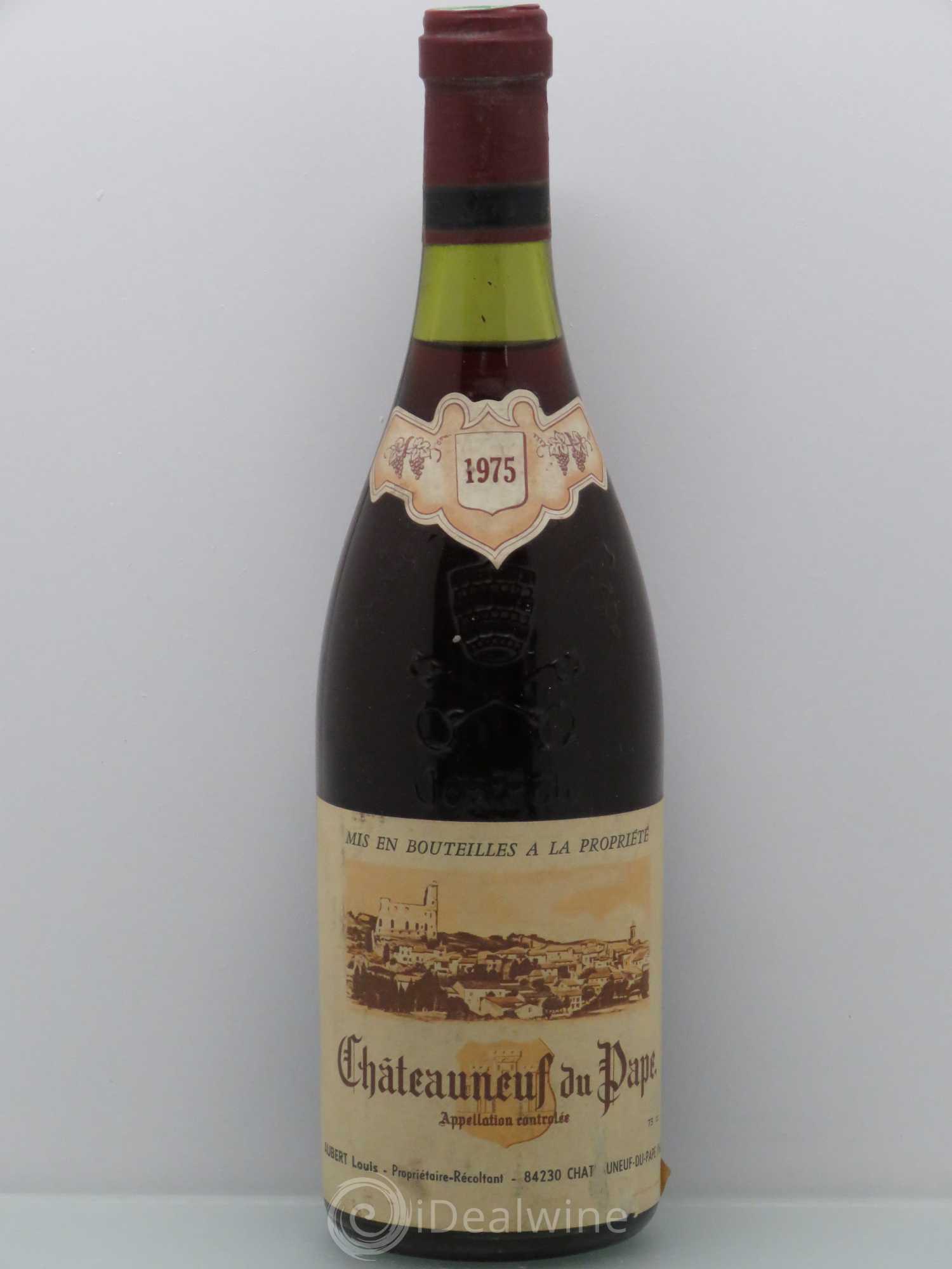 Châteauneuf-du-Pape Louis Aubert 1975 - Lot de 1 bouteille - 0
