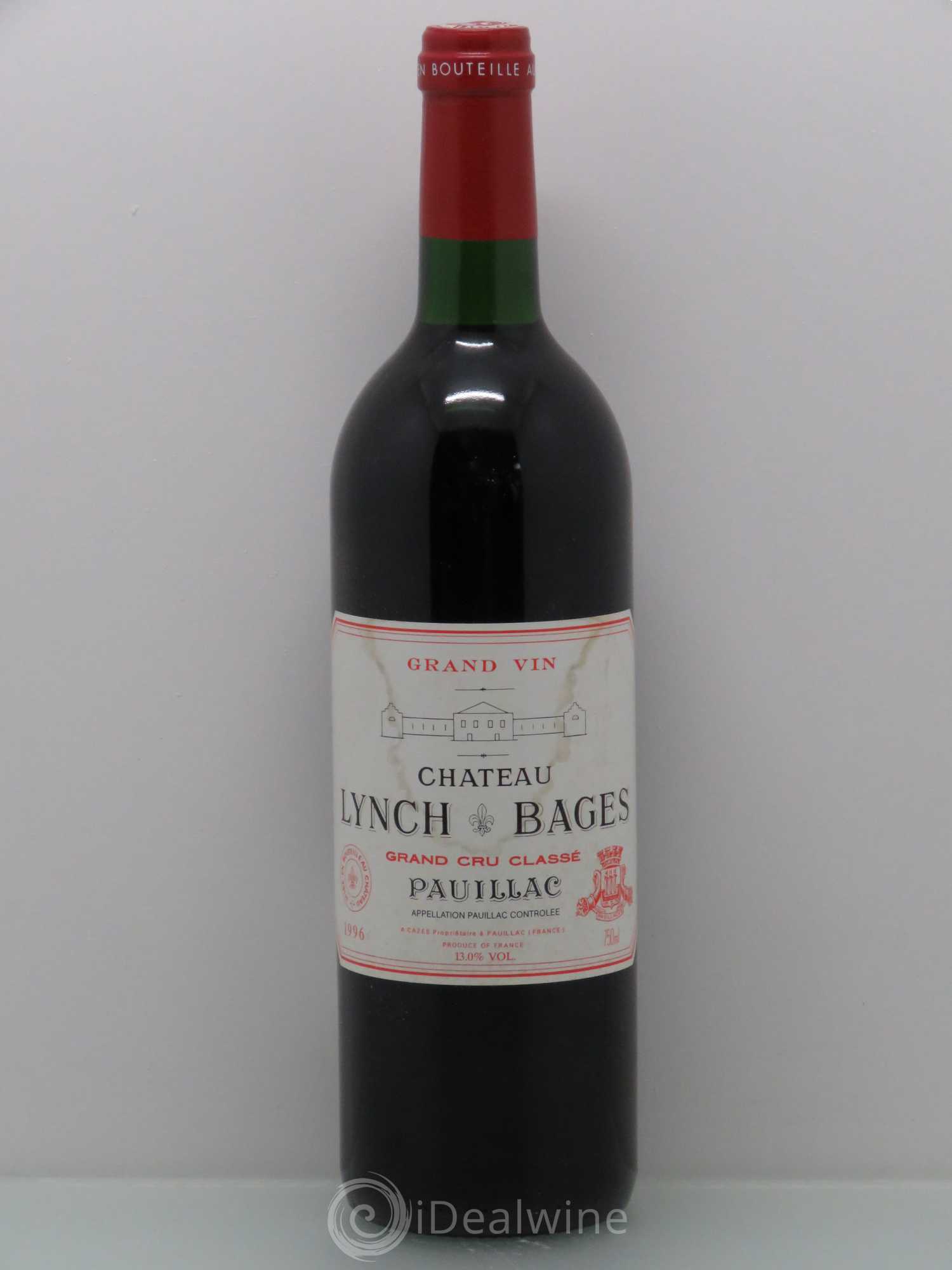 Château Lynch Bages 5ème Grand Cru Classé 1996 - Lot de 1 bouteille - 0