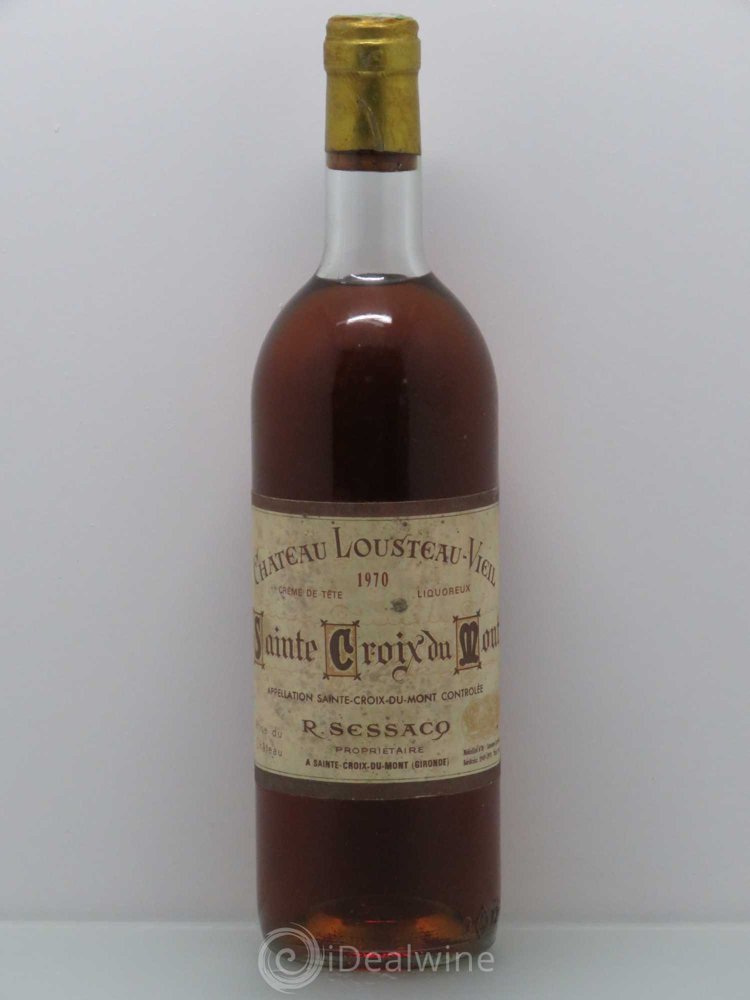 Sainte-Croix-du-Mont Château Lousteau vieil Creme de tete 1970 - Posten von 1 Flasche - 0