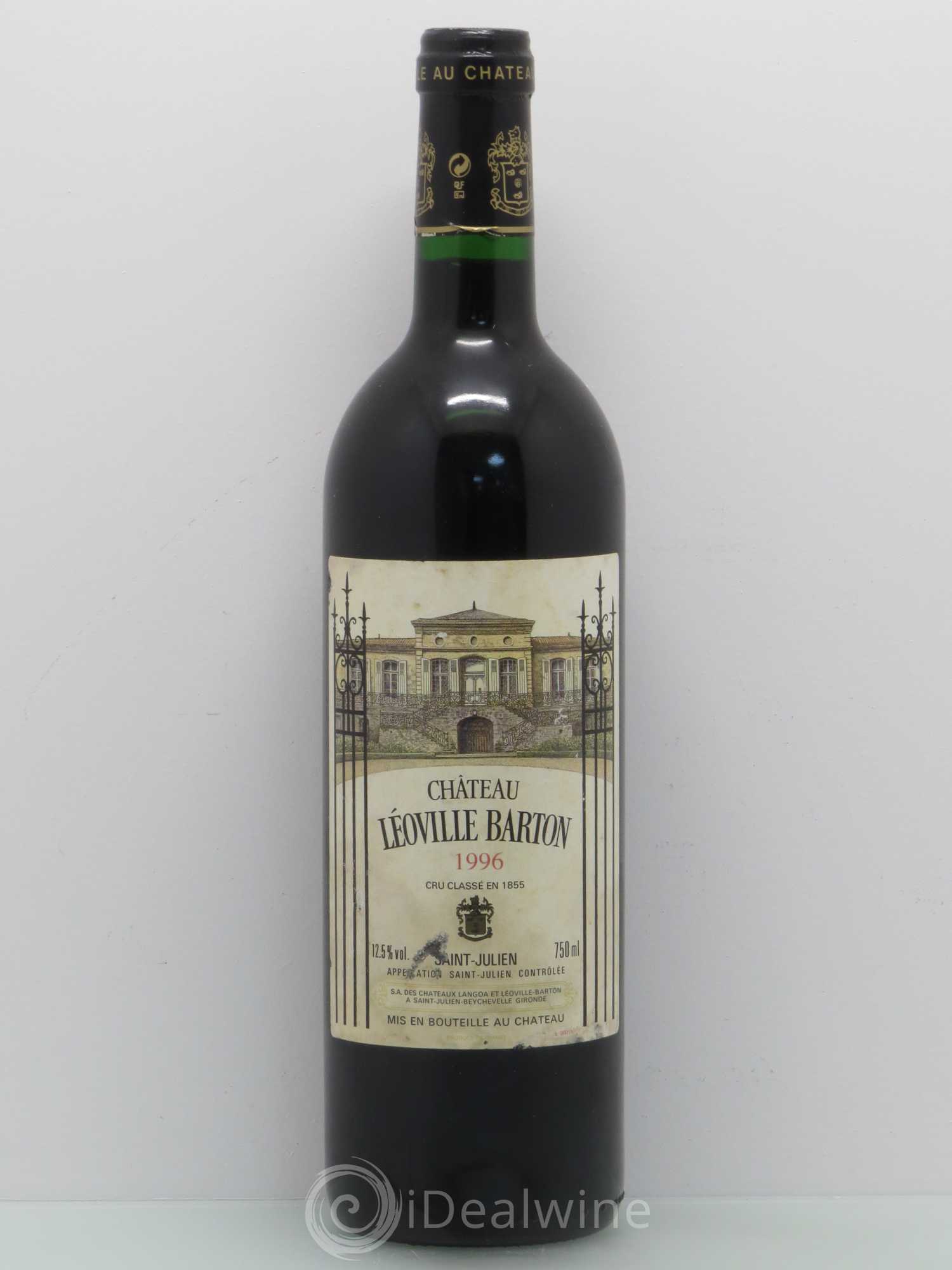 Château Léoville Barton 2ème Grand Cru Classé 1996 - Lot de 1 bouteille - 0
