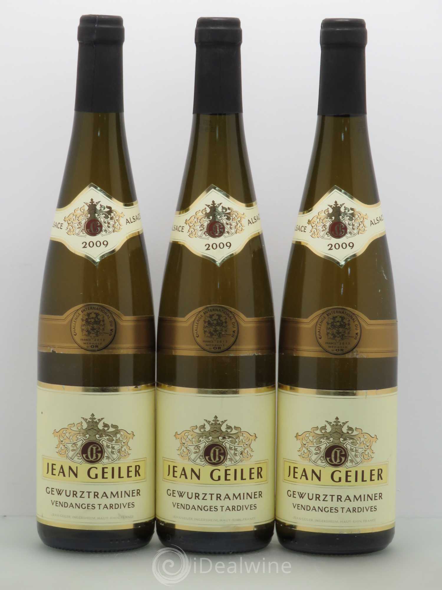 Gewurztraminer Vendanges Tardives Jean Geiller (sans prix de réserve) 2009 - Lotto di 3 bottiglie - 0