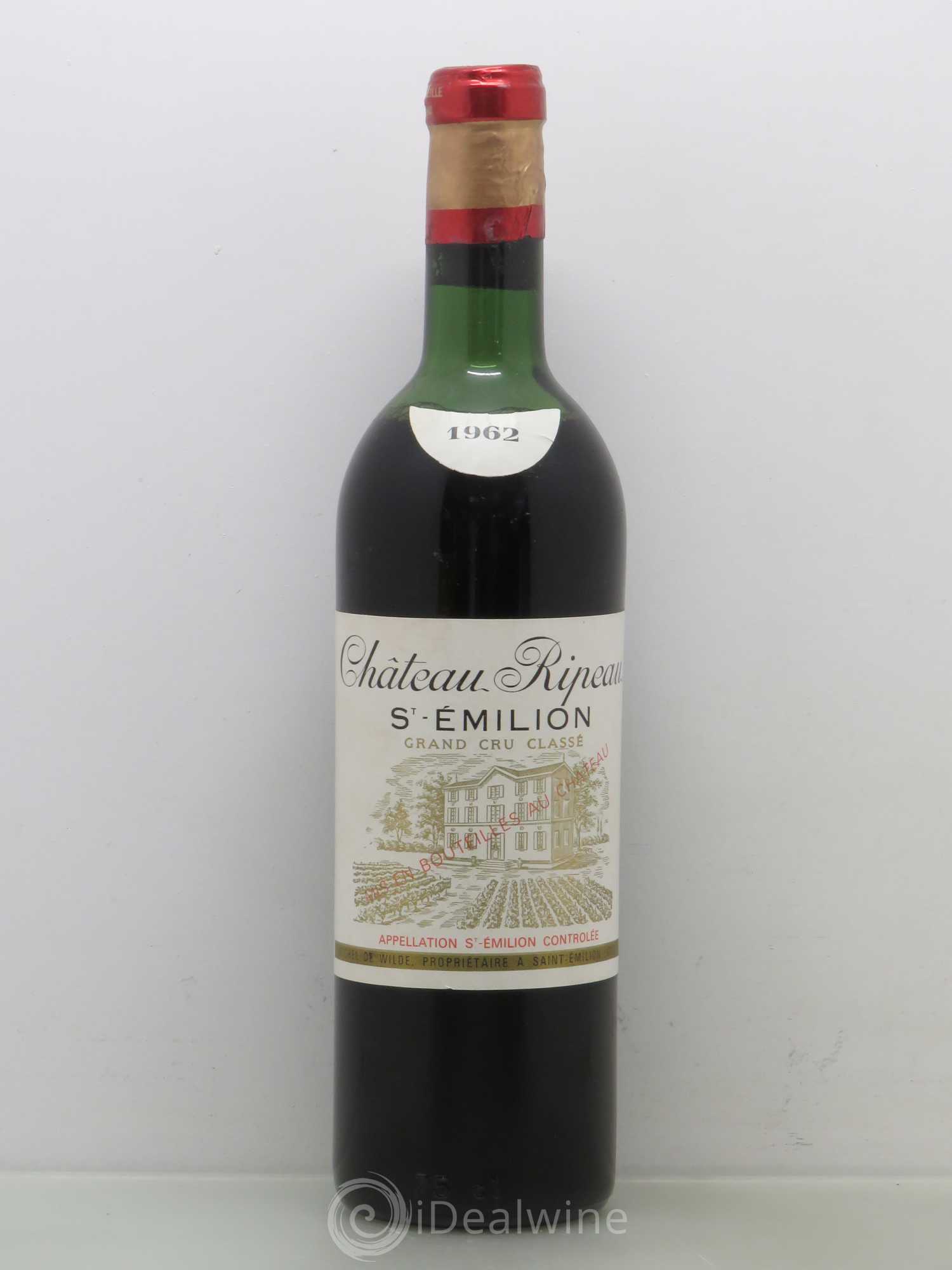 Château Ripeau Grand Cru Classé 1962 - Lot de 1 bouteille - 0
