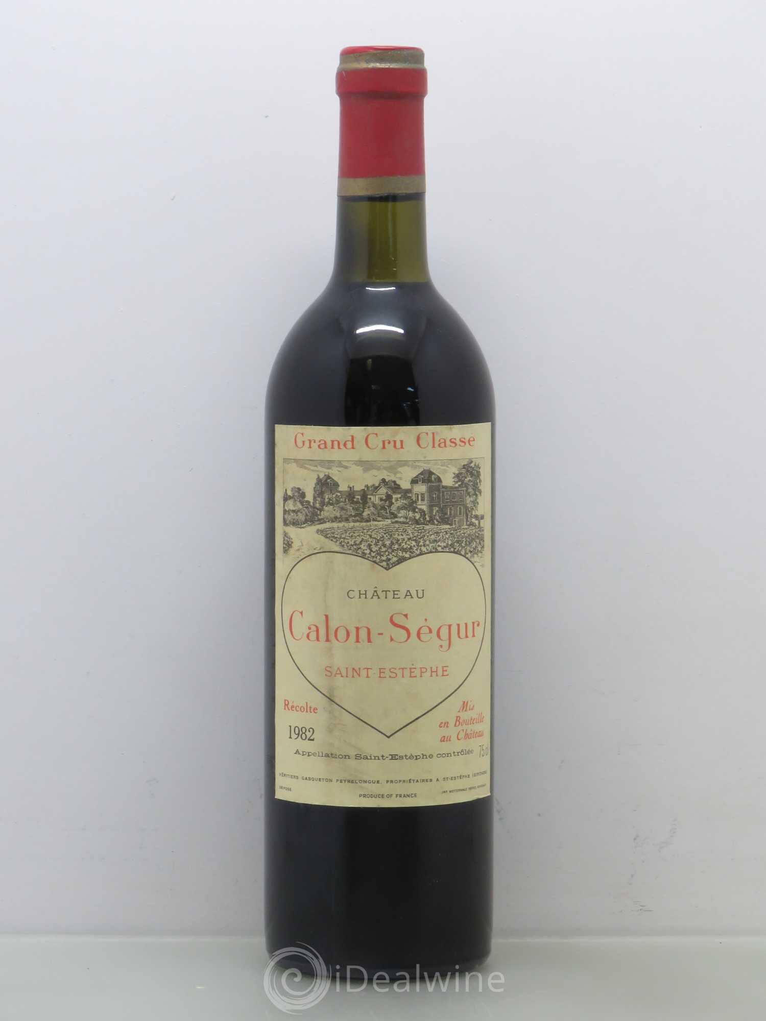 Château Calon Ségur 3ème Grand Cru Classé 1982 - Lot de 1 bouteille - 0