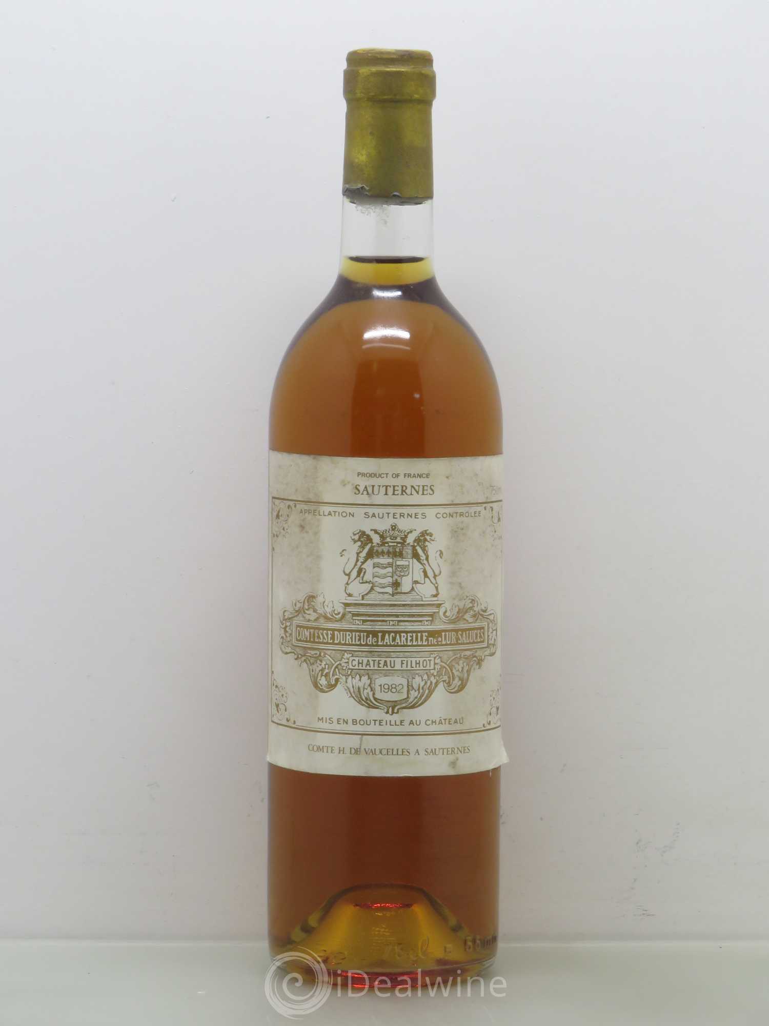 Château Filhot 2ème Grand Cru Classé 1982 - Lotto di 1 bottiglia - 0