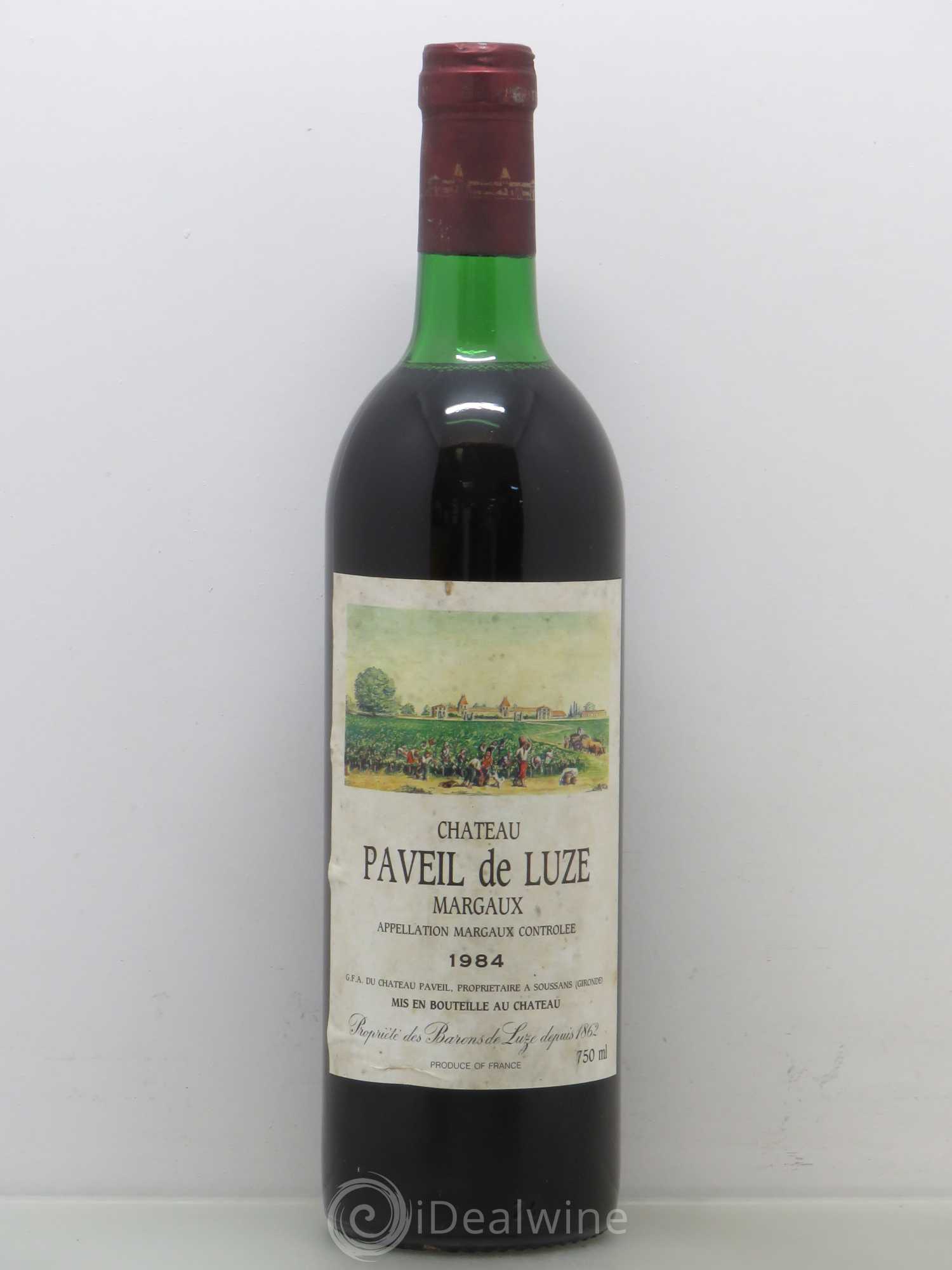 Château Paveil de Luze Cru Bourgeois 1984 - Lot de 1 bouteille - 0