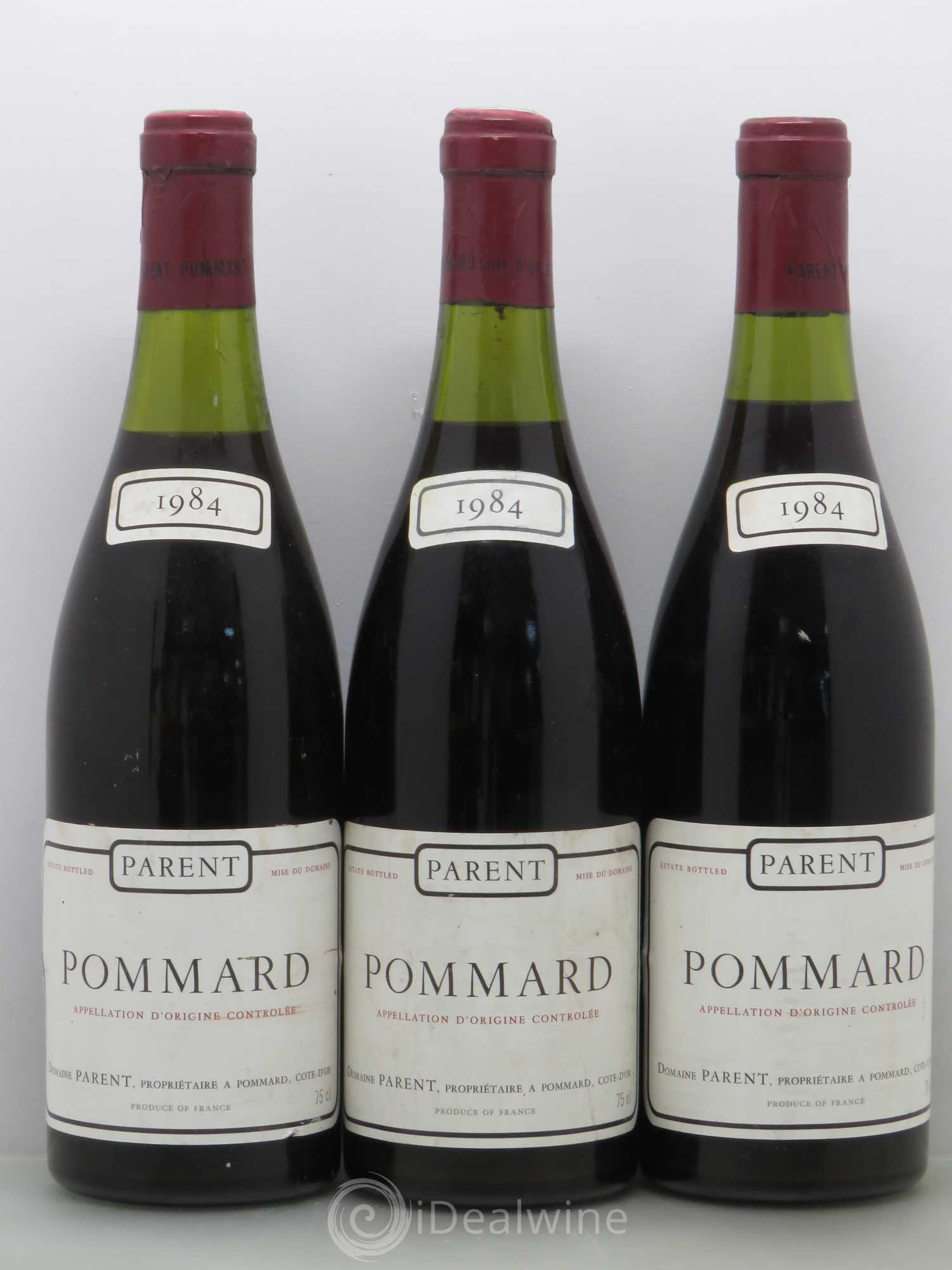 Pommard Domaine Parent 1984 - Lot de 3 bouteilles - 0