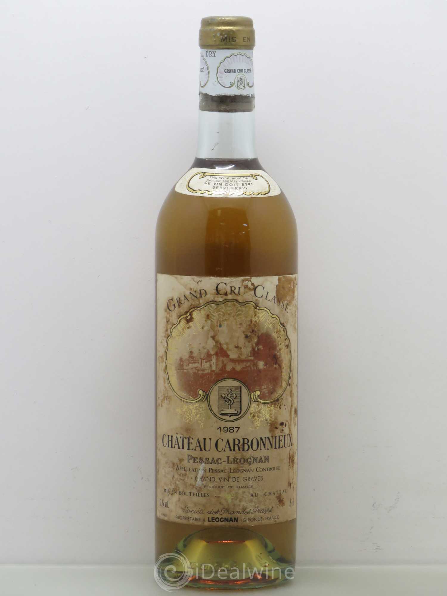 Château Carbonnieux Cru Classé de Graves (sans prix de réserve) 1987 - Lot de 1 bouteille - 0