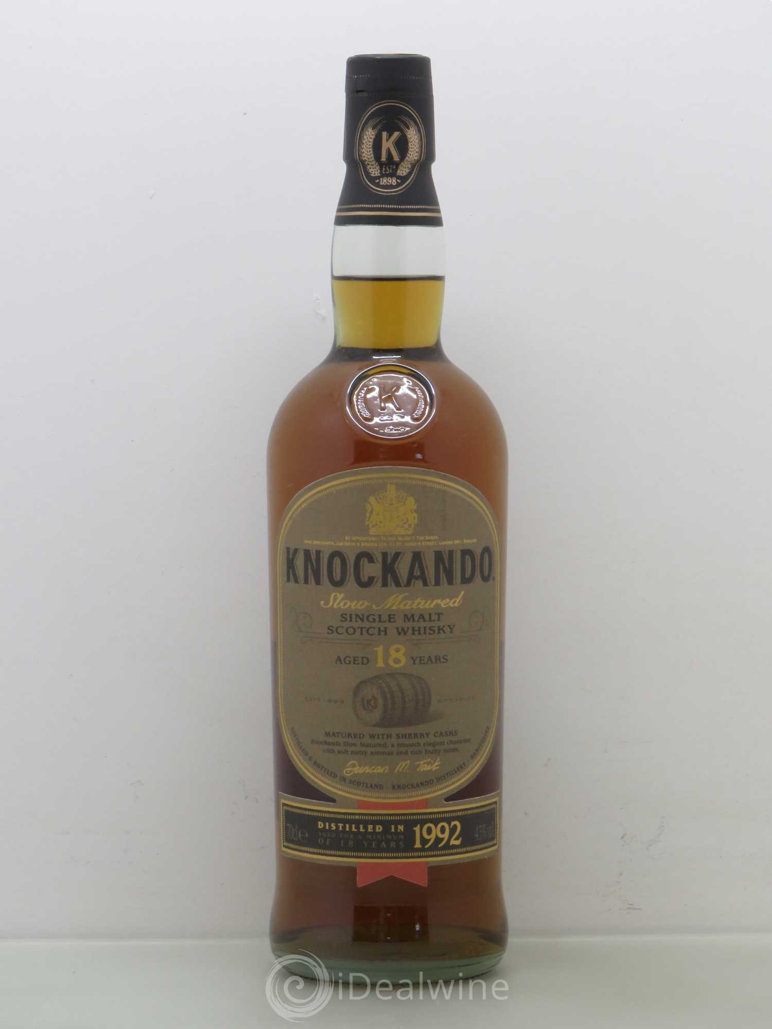 Whisky Whisky KNOCKANDO 18 ANS 1992 - Posten von 1 Flasche - 0
