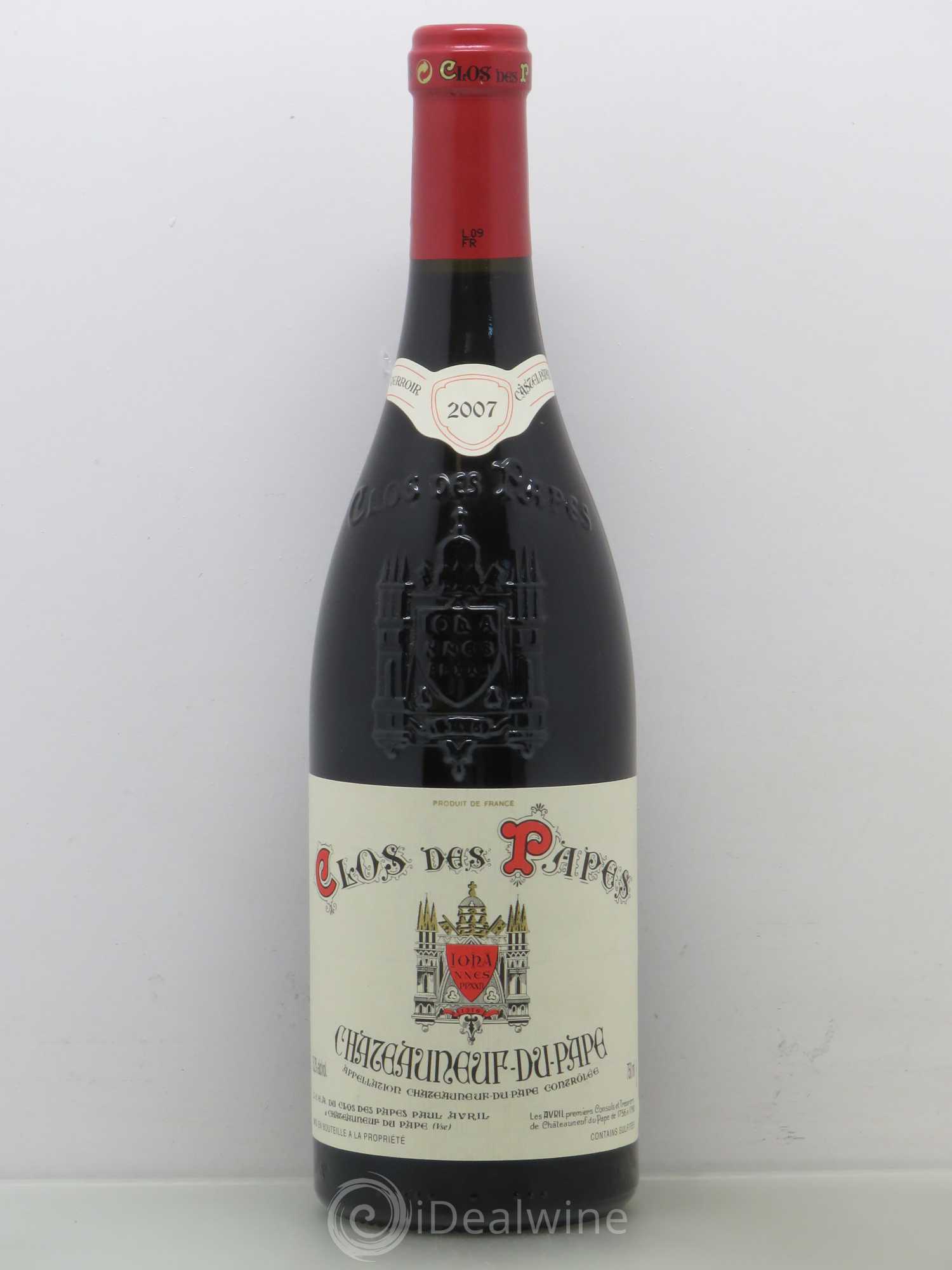 Châteauneuf-du-Pape Clos des Papes - Paul Avril 2007 - Lot de 1 bouteille - 0