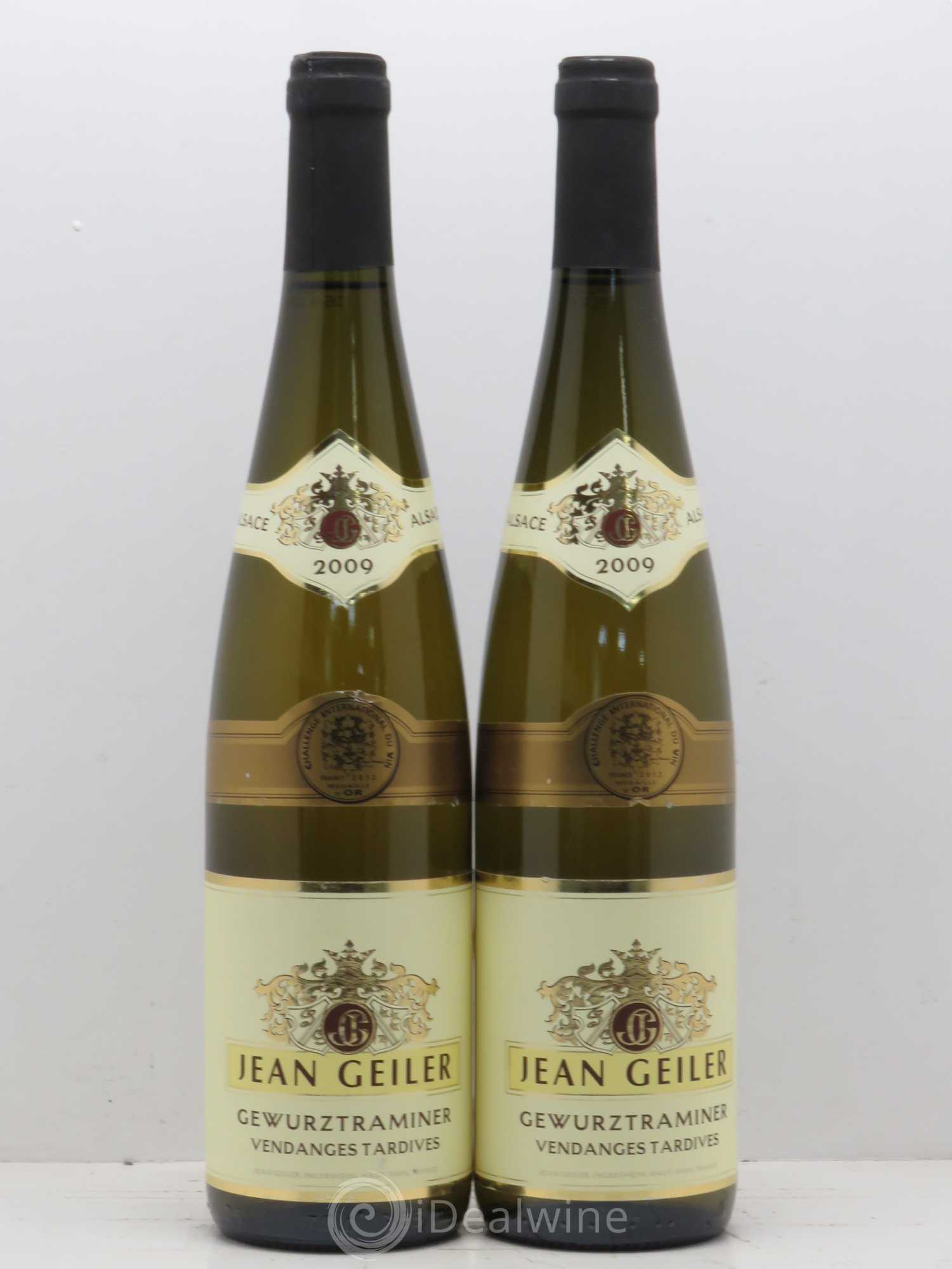Gewurztraminer Vendanges Tardives Jean Geiler (sans prix de réserve) 2009 - Lotto di 2 bottiglie - 0