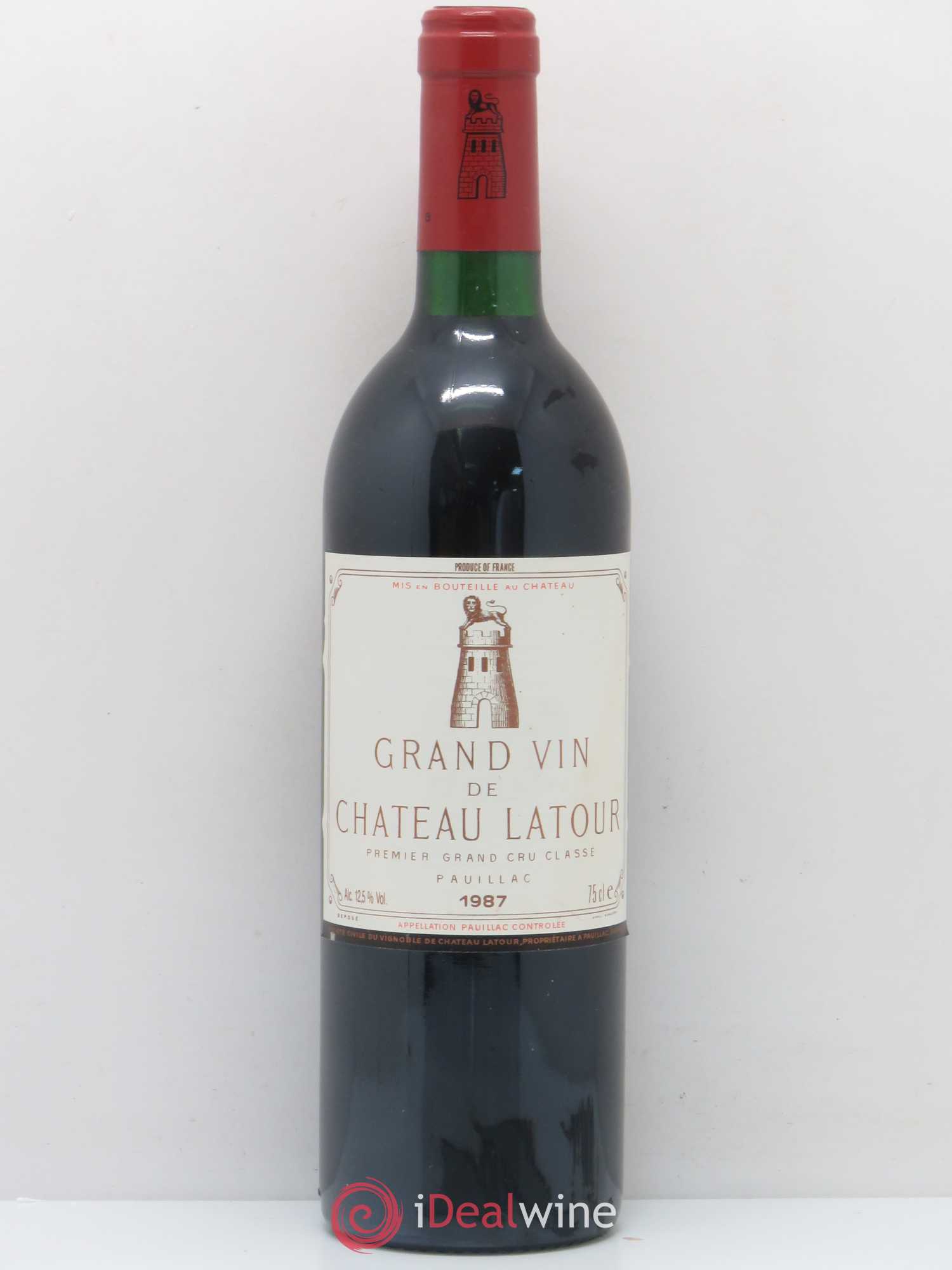 Château Latour 1er Grand Cru Classé 1987 - Lot de 1 bouteille - 0