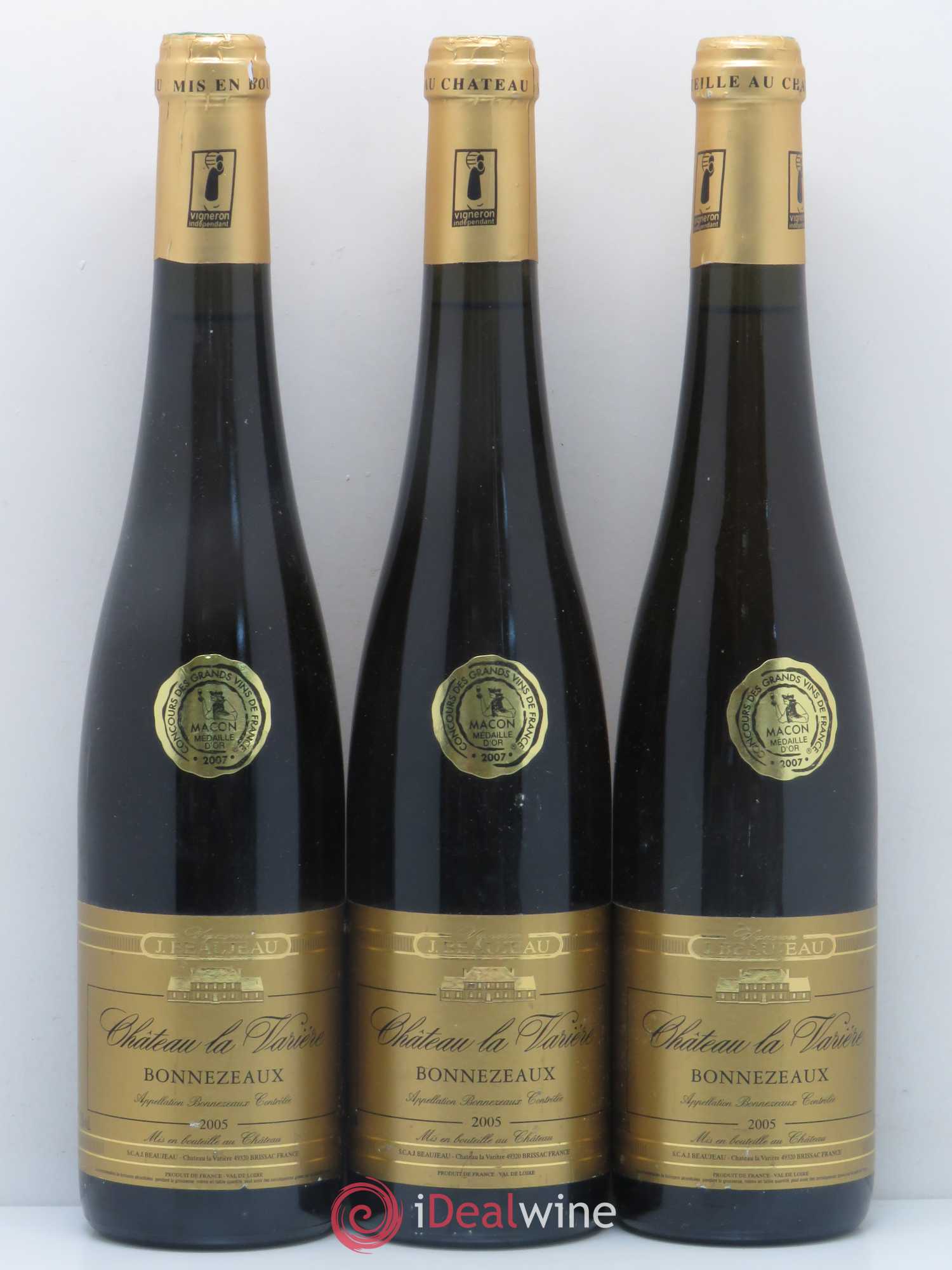 Bonnezeaux Chateau La Varriere Beaujeau 2005 - Lot de 12 bouteilles - 3