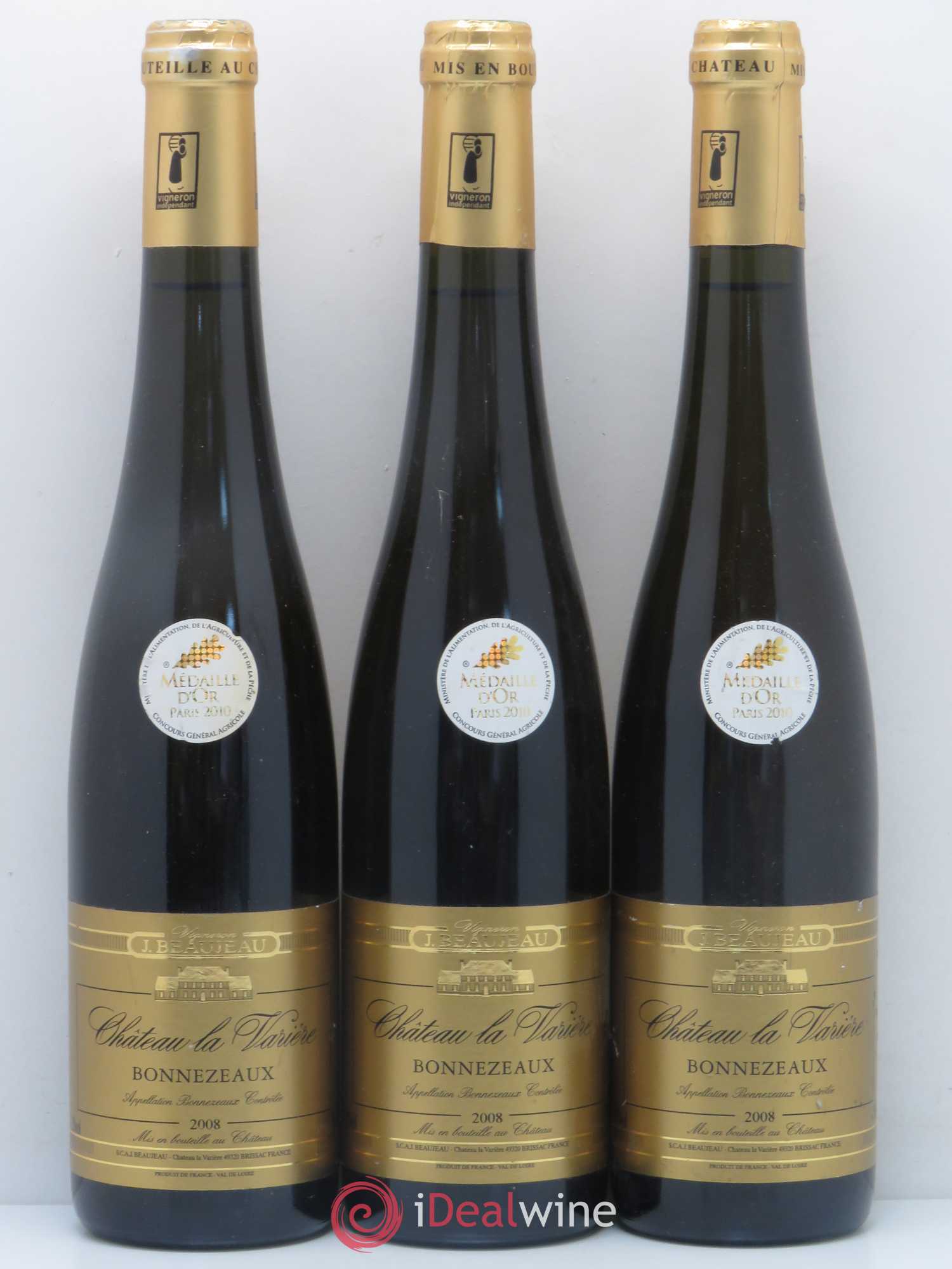 Bonnezeaux Chateau La Varriere Beaujeau 2008 - Lotto di 6 bottiglie - 2