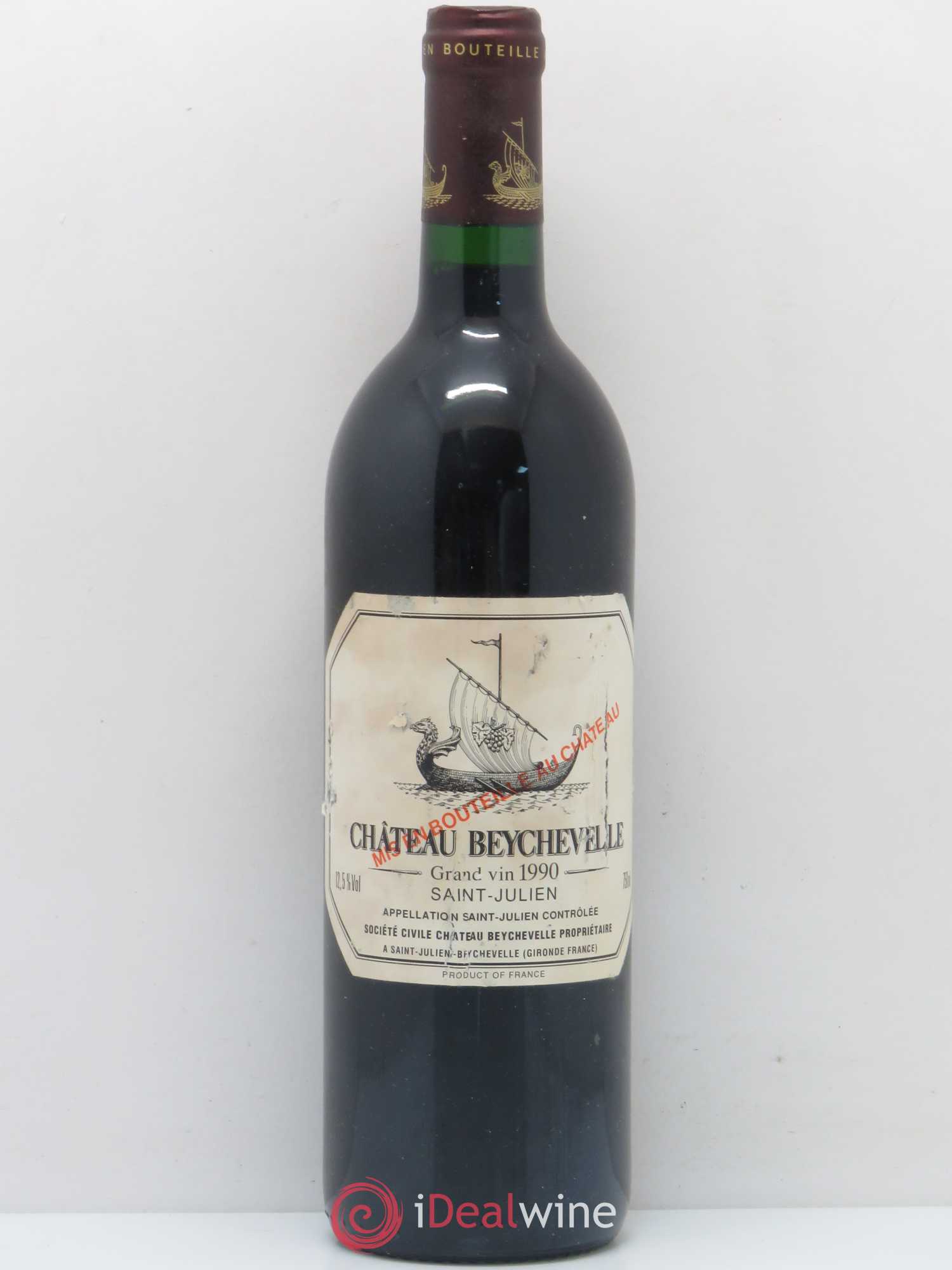 Château Beychevelle 4ème Grand Cru Classé 1990 - Lot de 1 bouteille - 0