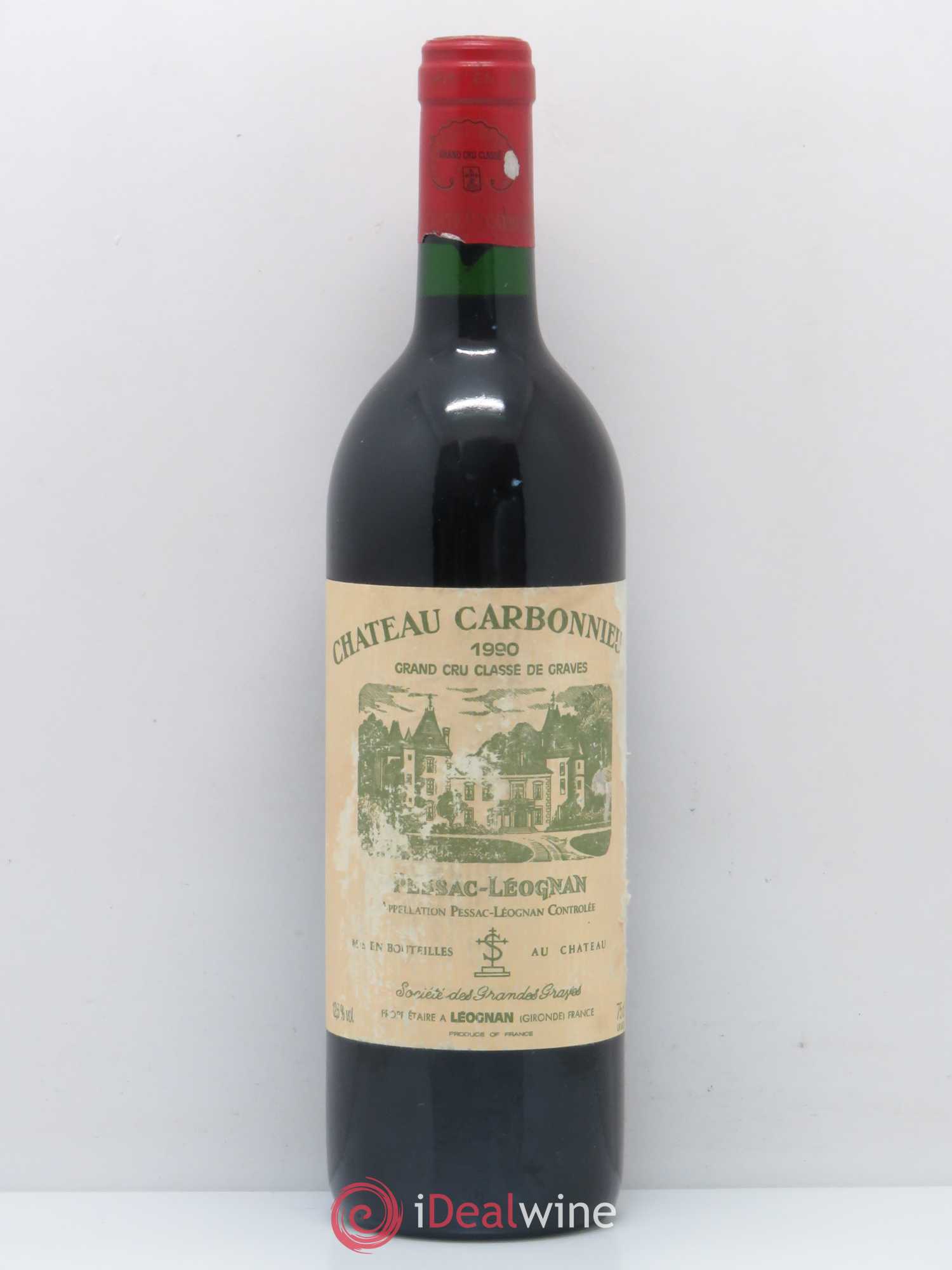 Château Carbonnieux Cru Classé de Graves 1990 - Lot de 1 bouteille - 0
