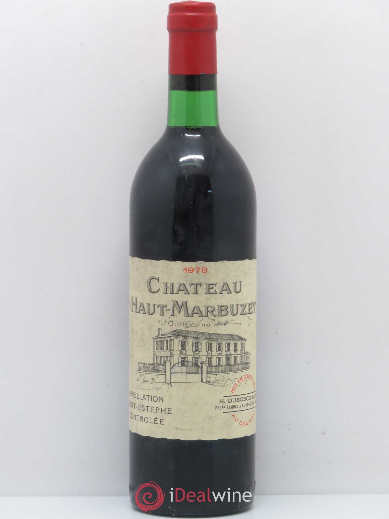 Château Haut Marbuzet 1978 - Lot de 1 bouteille - 0