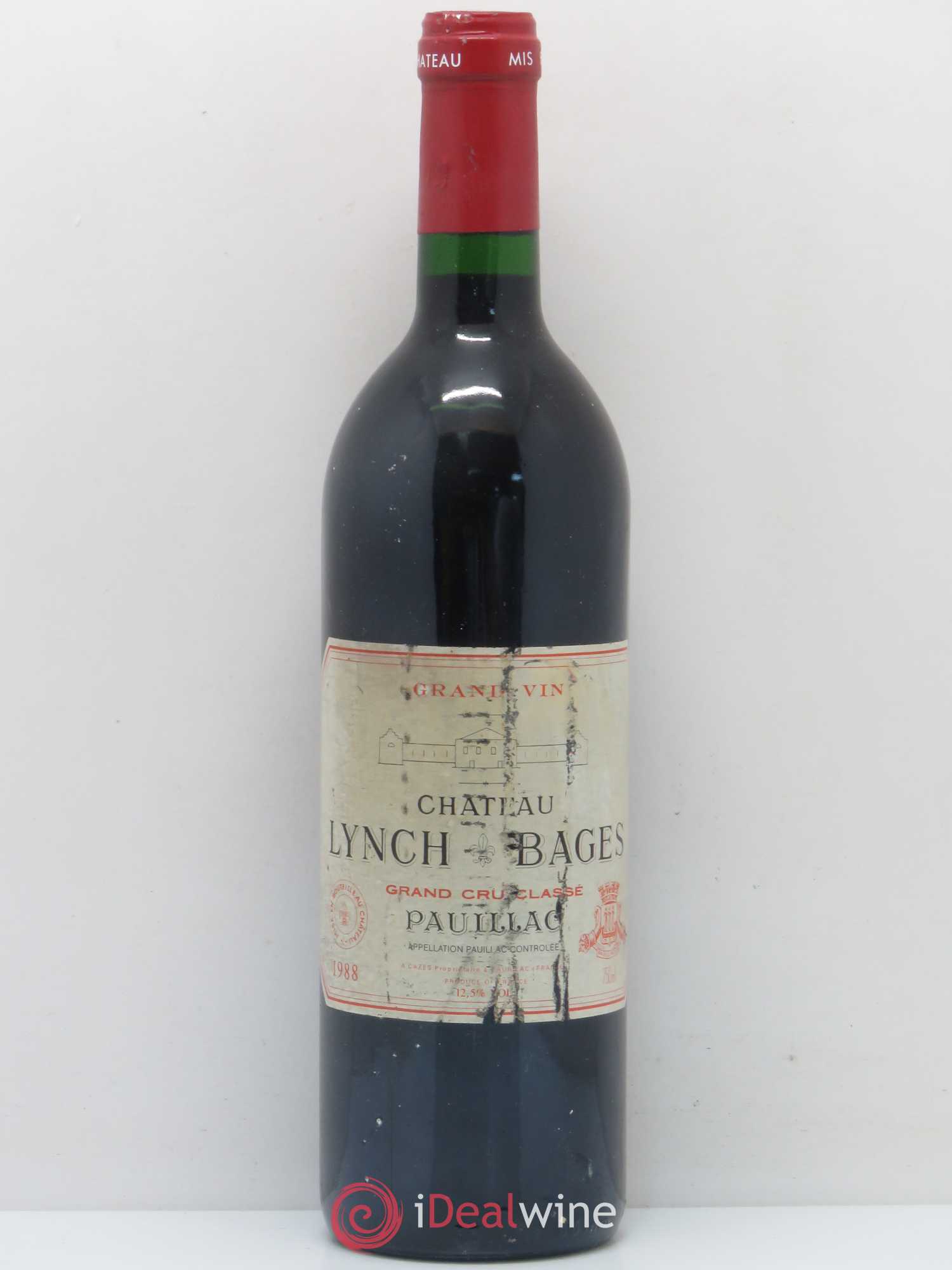 Château Lynch Bages 5ème Grand Cru Classé 1988 - Lot de 1 bouteille - 0