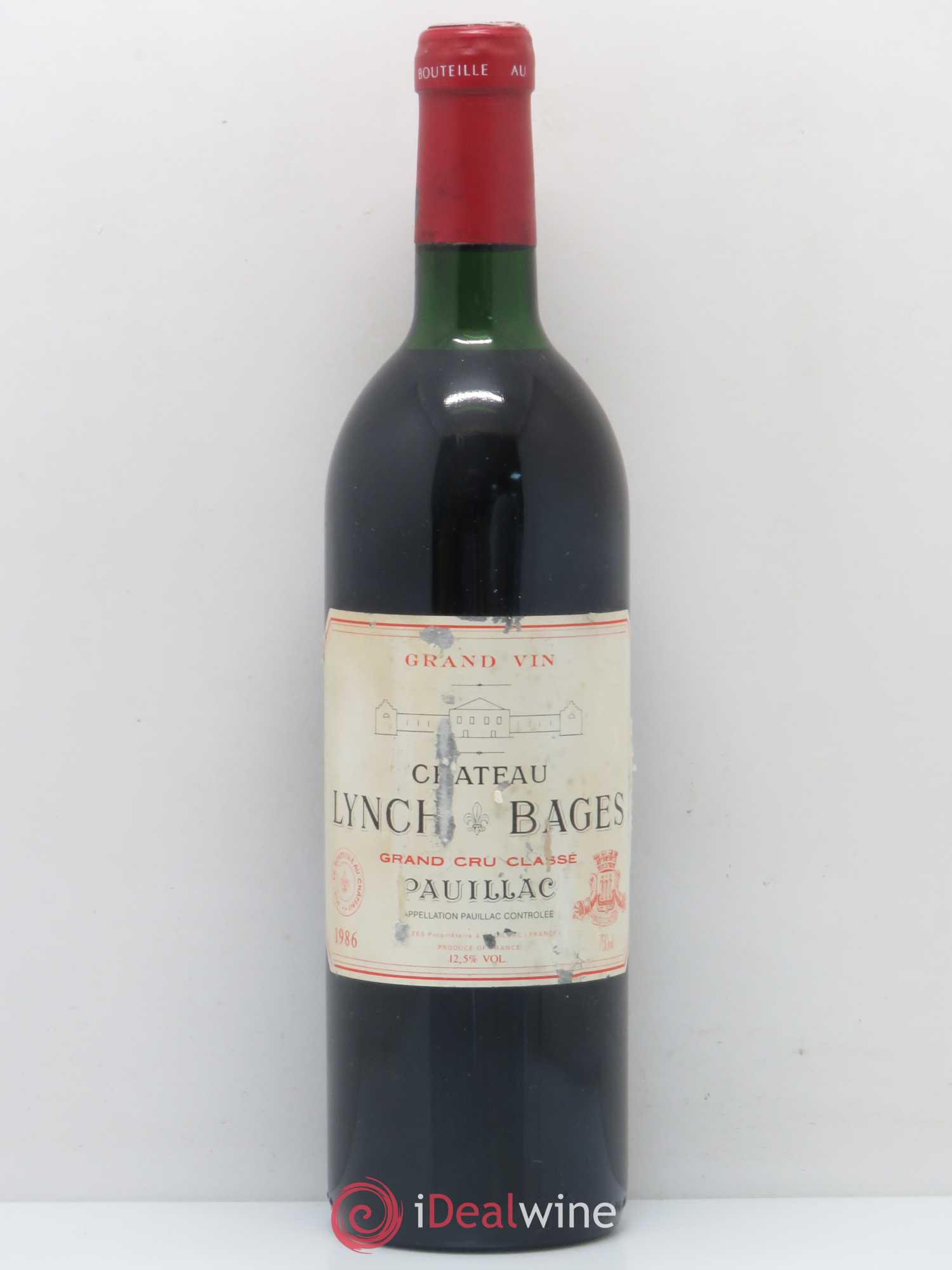 Château Lynch Bages 5ème Grand Cru Classé (sans prix de réserve) 1986 - Lot de 1 bouteille - 0
