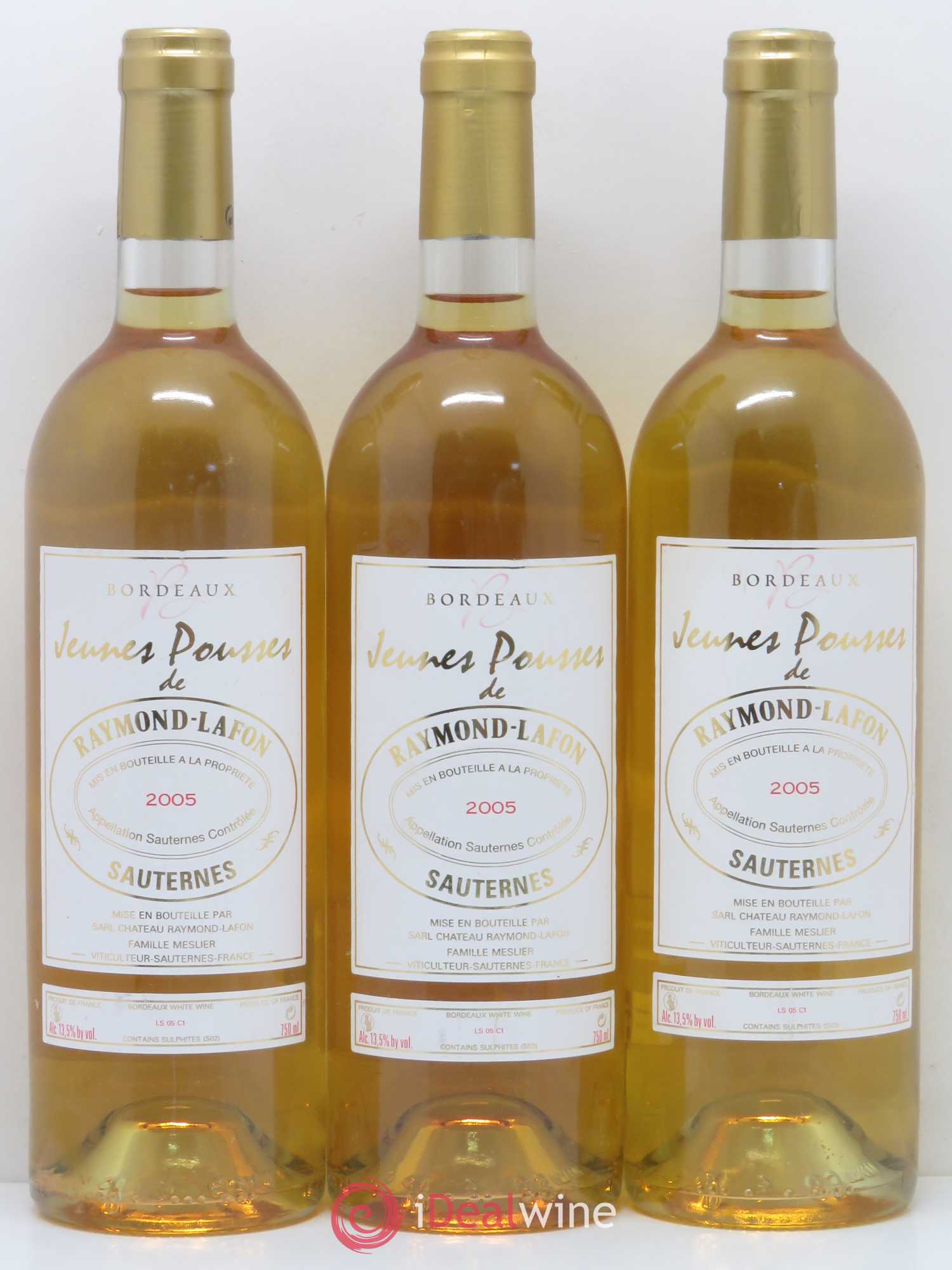 Sauternes Jeunes Pousses de Raymond Lafon 2005 - Lotto di 6 bottiglie - 2