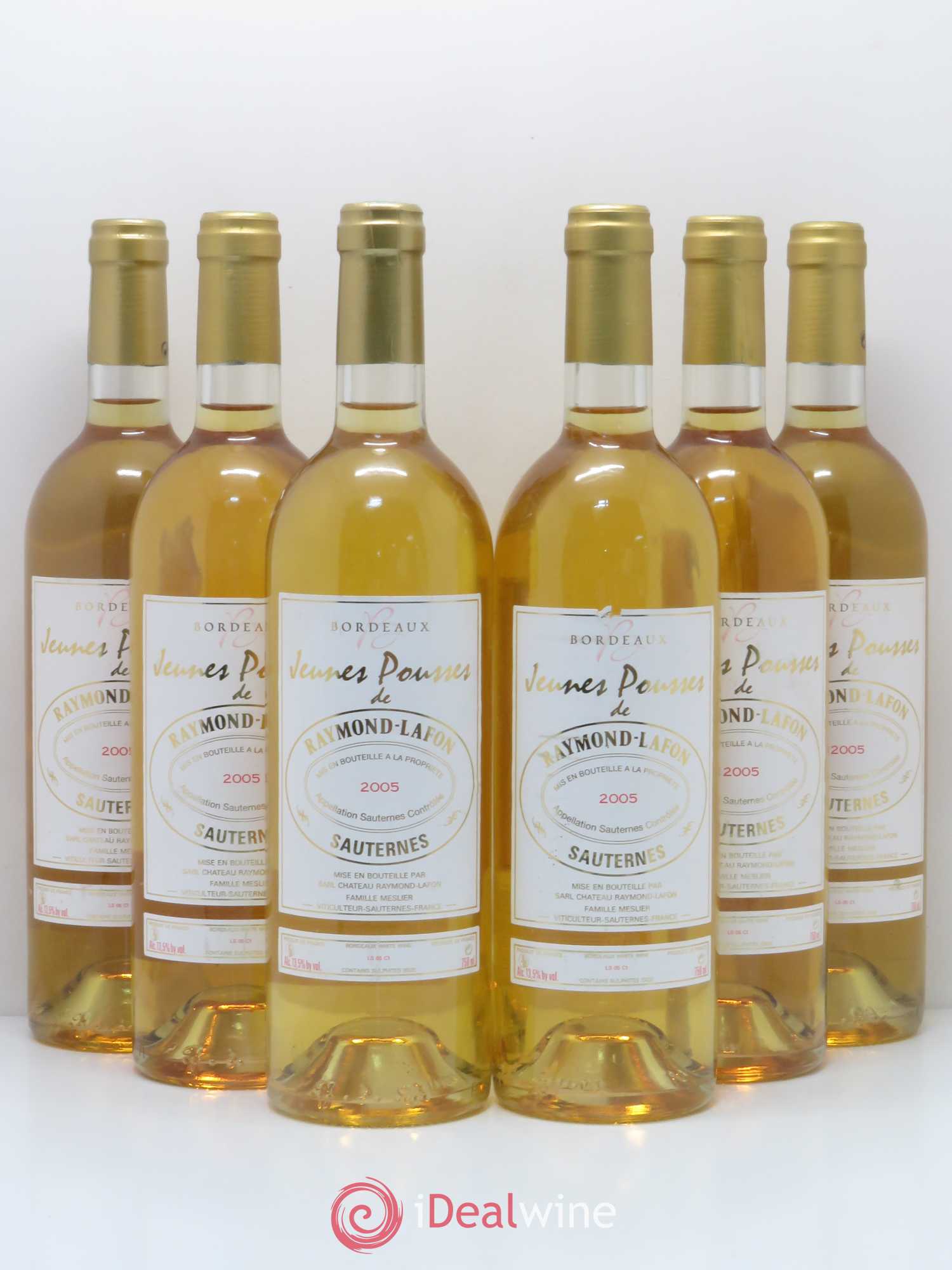 Sauternes Jeunes Pousses de Raymond Lafon 2005 - Lotto di 6 bottiglie - 0