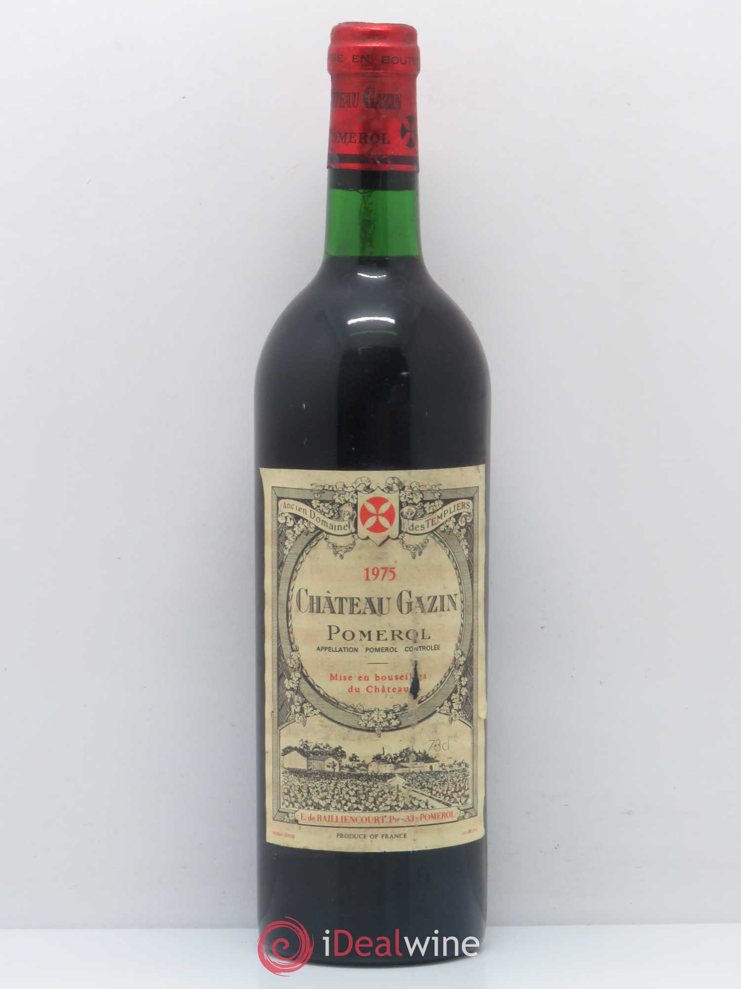 Château Gazin 1975 - Lot de 1 bouteille - 0