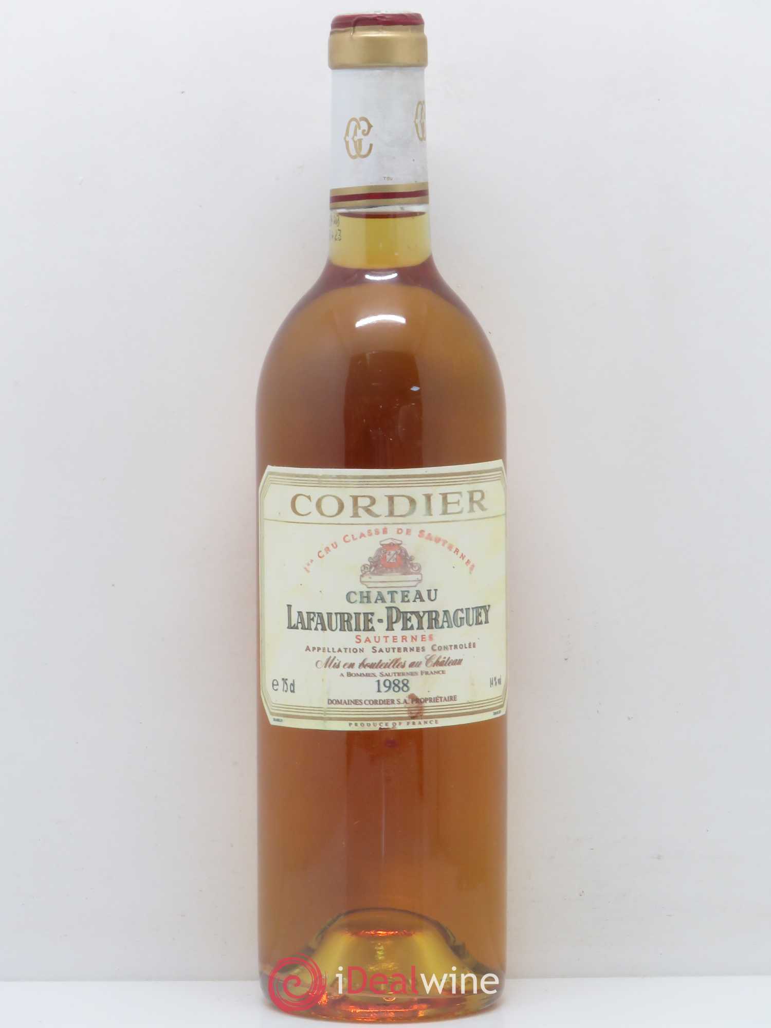 Château Lafaurie-Peyraguey 1er Grand Cru Classé 1988 - Lotto di 1 bottiglia - 0