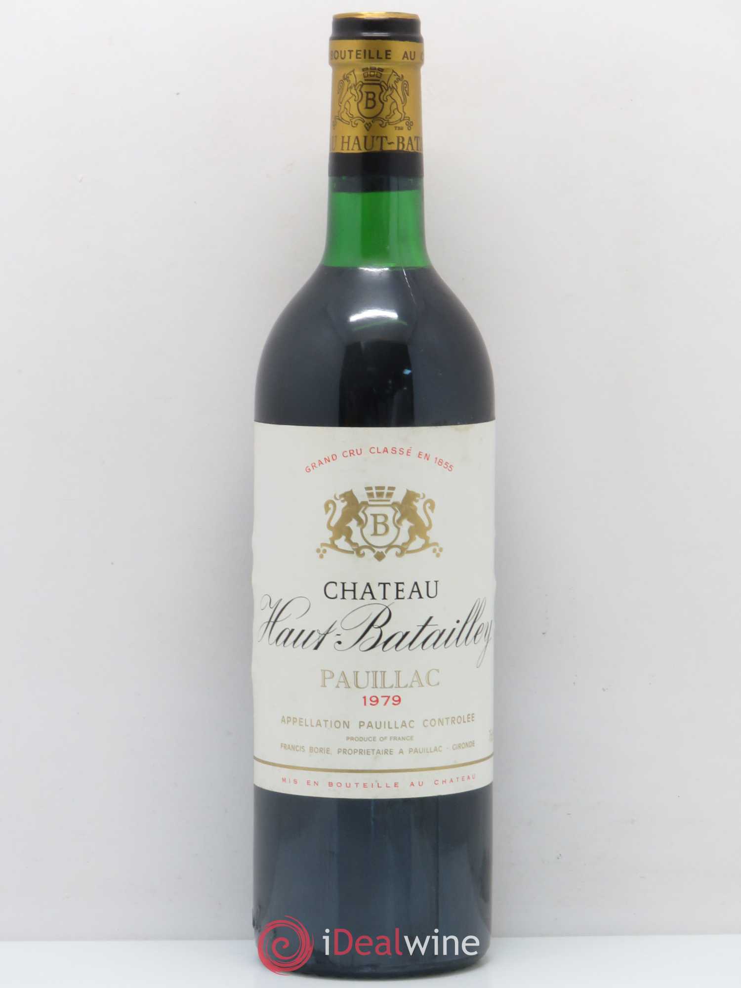 Château Haut Batailley 5ème Grand Cru Classé 1979 - Lot de 1 bouteille - 0