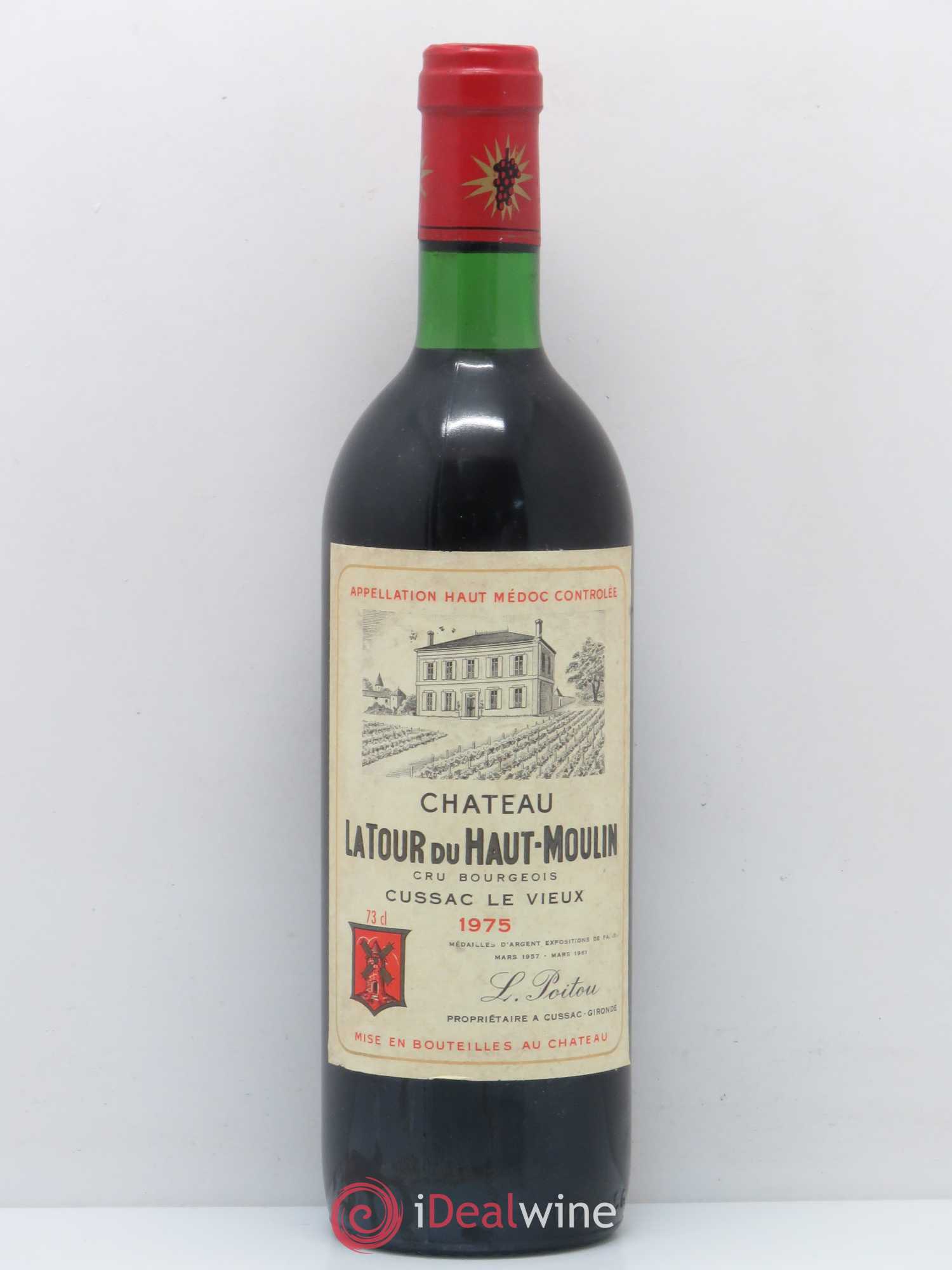 Château Tour du Haut Moulin Cru Bourgeois 1975 - Lot de 1 bouteille - 0