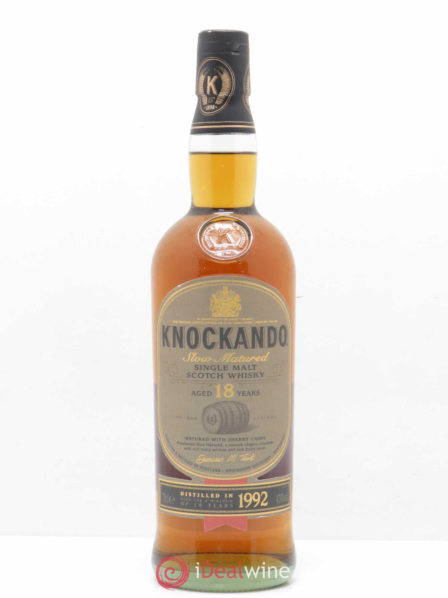 Whisky Knockando 18 ans d'âge 1992 - Posten von 1 Flasche - 0