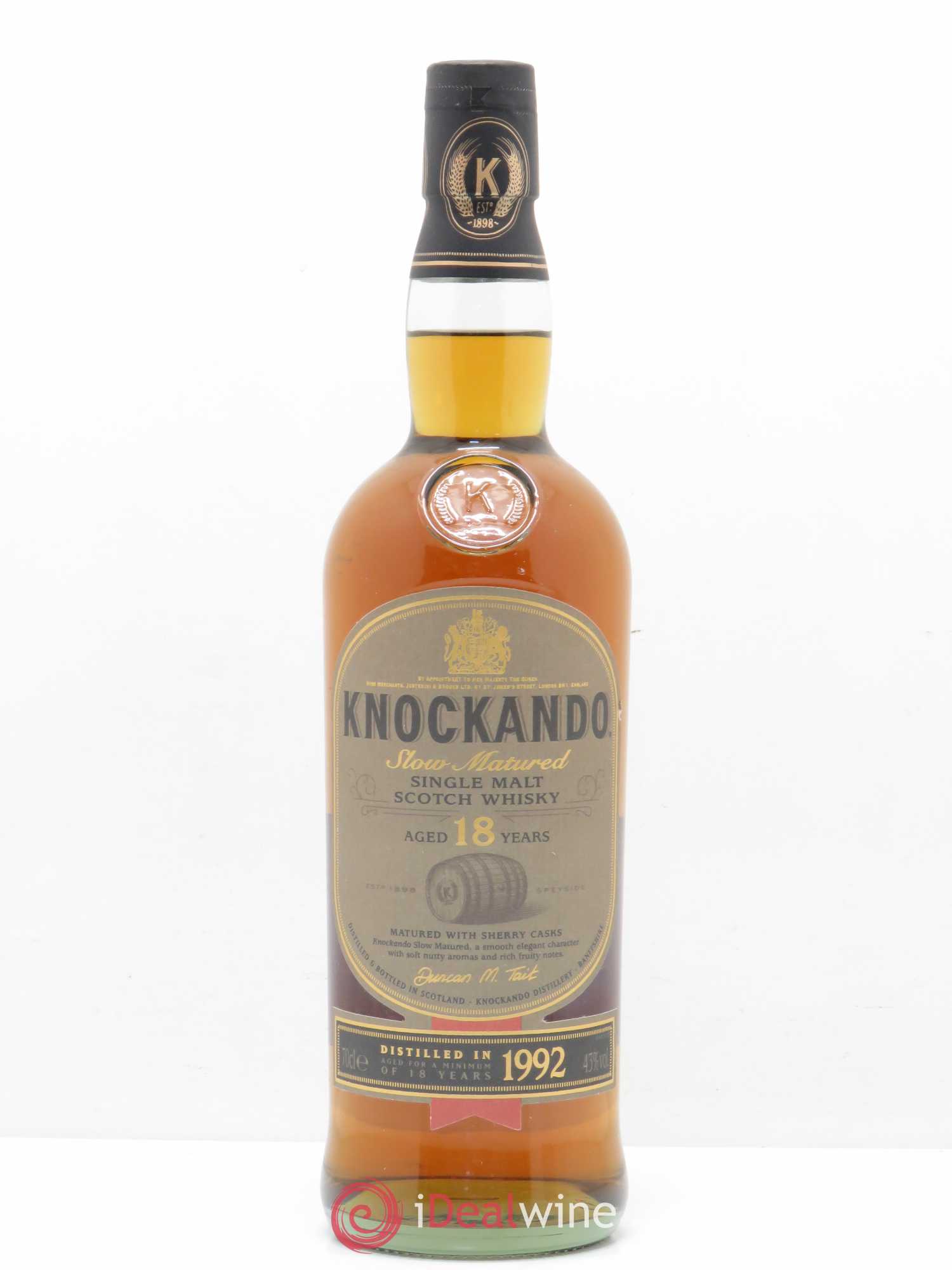Whisky Knockando 18 ans d'âge 1992 - Posten von 1 Flasche - 0