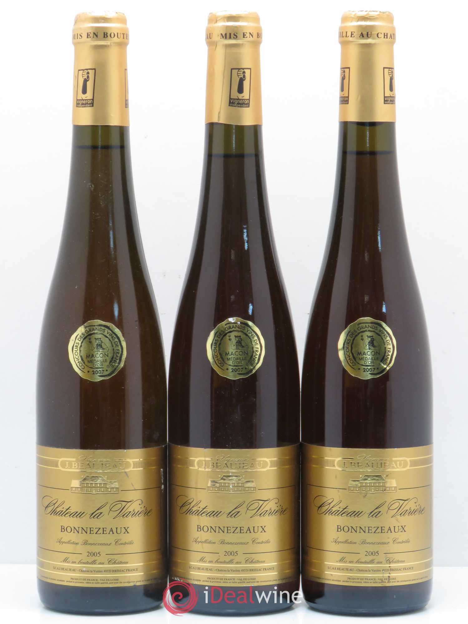 Bonnezeaux Château La Variere 2005 - Lot de 6 bouteilles - 1