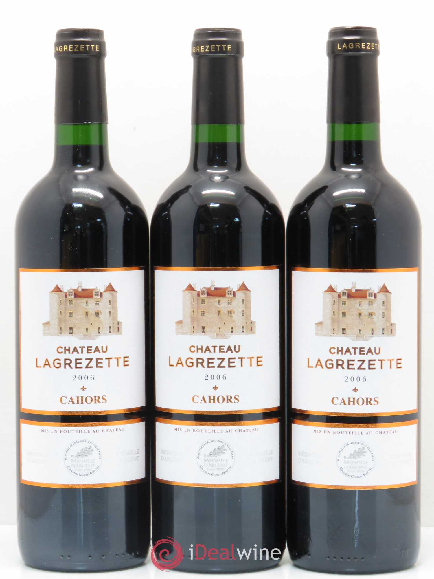 Cahors Château Lagrezette Alain Dominique Perrin (sans prix de réserve) 2006 - Lot de 6 bouteilles - 1