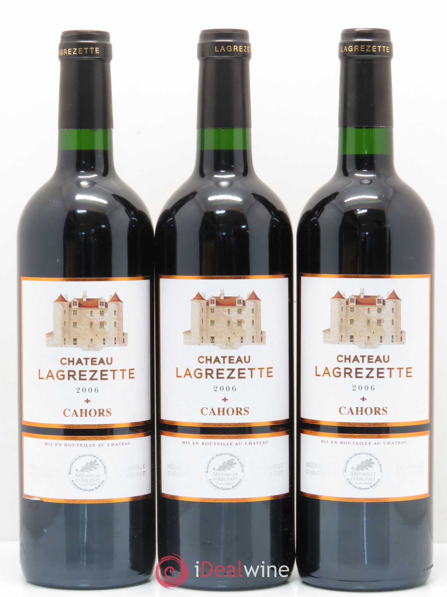 Cahors Château Lagrezette Alain Dominique Perrin (sans prix de réserve) 2006 - Lot de 6 bouteilles - 2