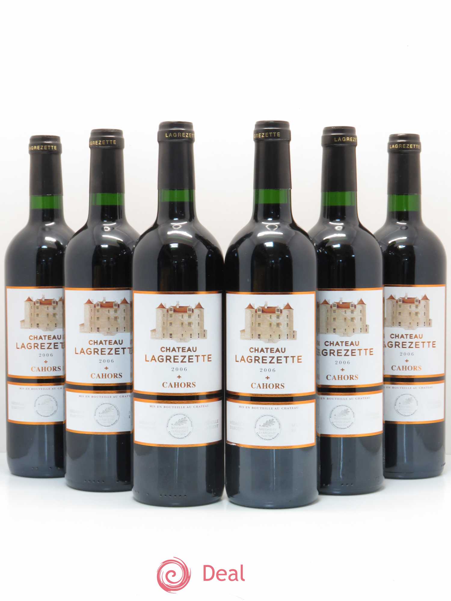 Cahors Château Lagrezette Alain Dominique Perrin (sans prix de réserve) 2006 - Lot de 6 bouteilles - 0
